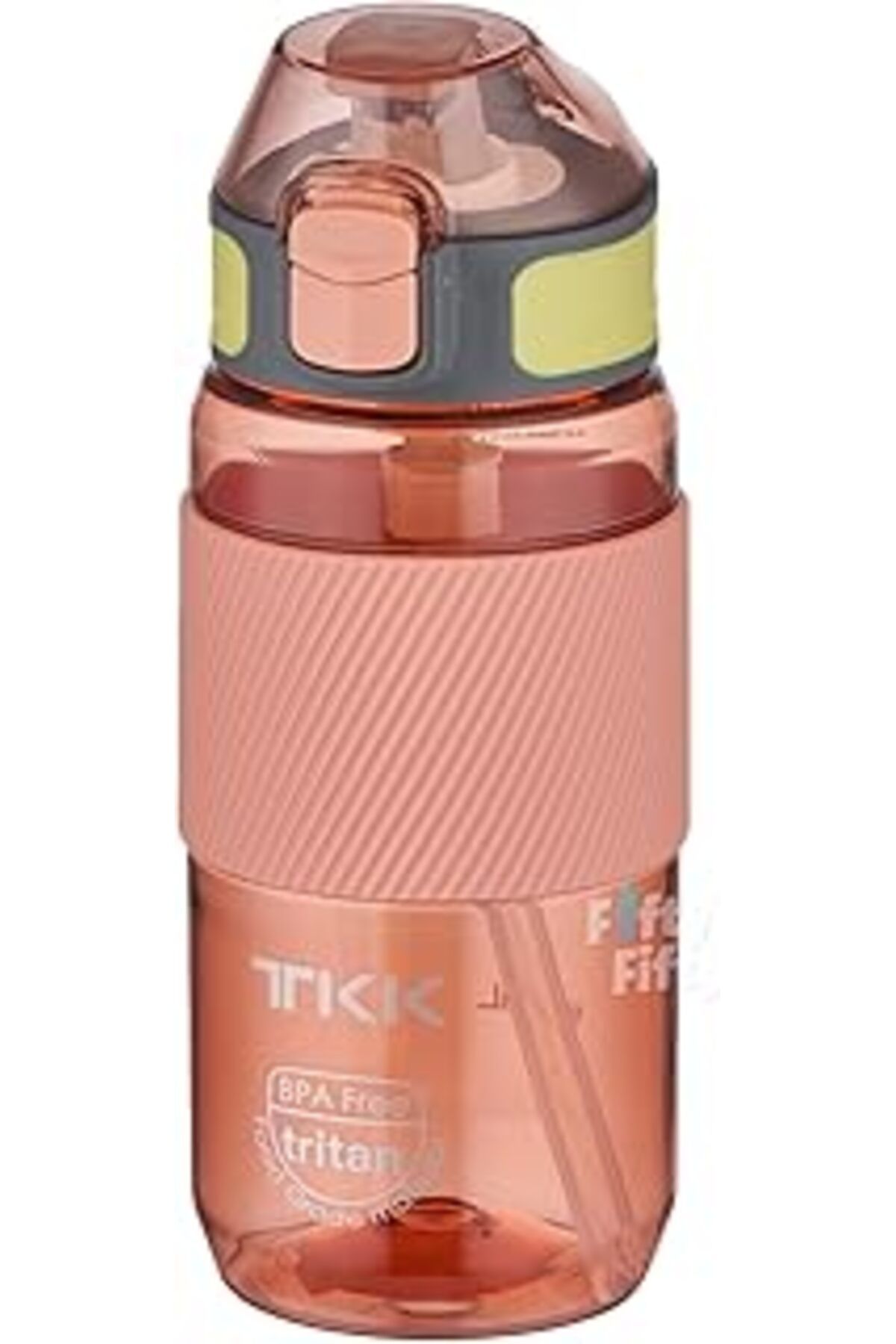 ASİTAN Tkk 500 Ml Kalın Isırılamaz Pipetli Bpa İçermeyen Taşıma Kulplu Tritan Su Matarası Fftkk1003-500Ml