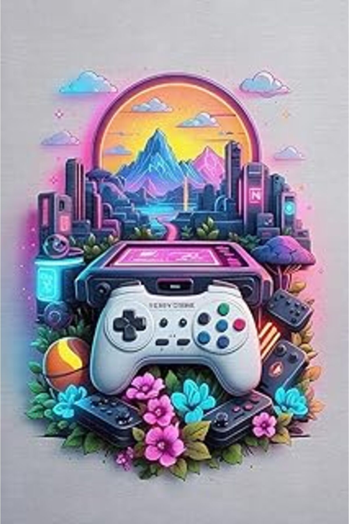ASİTAN Depoba Gamser Şönil Oyuncu Odası Halısı Kaymaz Pamuk Tabanlı Yıkanabilir Antibakteriyel Gamer, Gami
