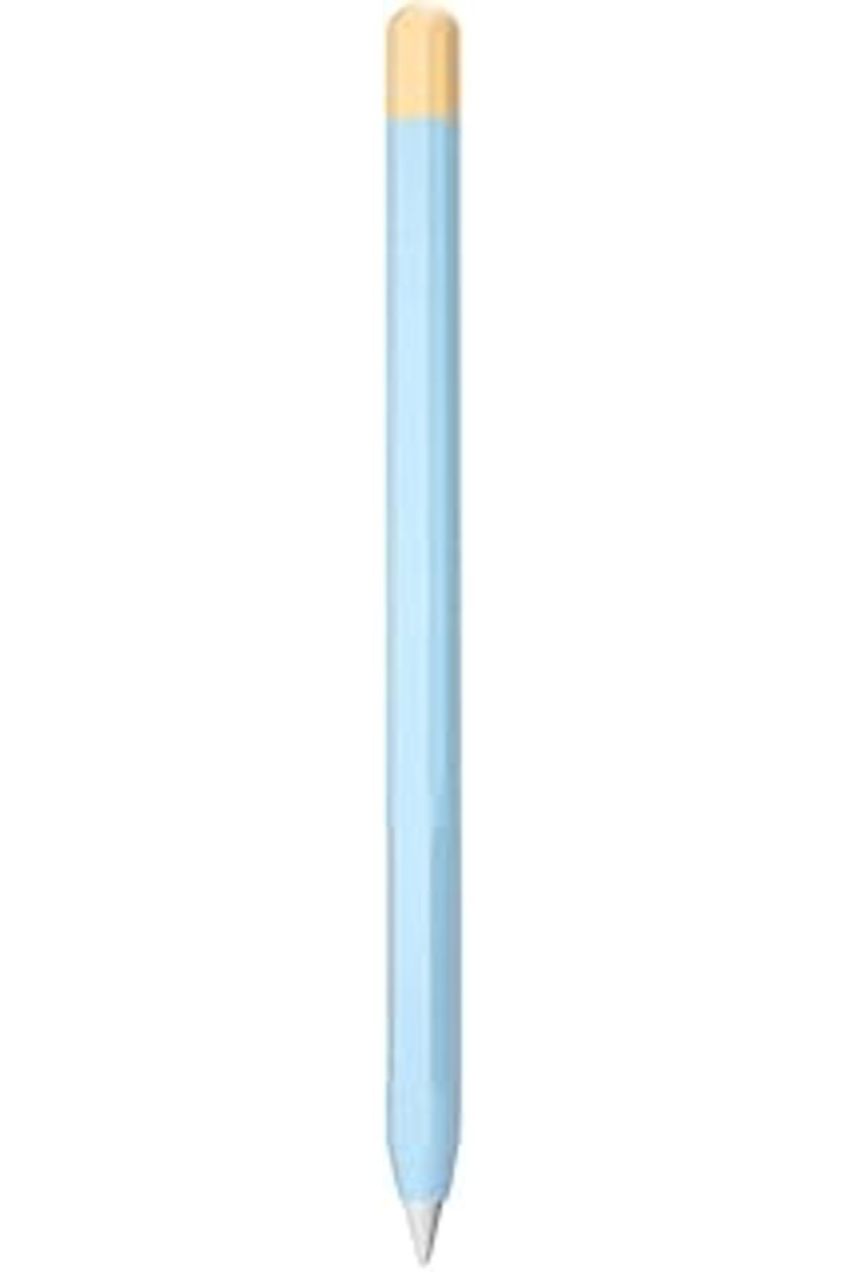 NETWORK ART Microsonic Apple Pencil (2. NESİL) Için Kılıf Mat Silikon Sarı Mavi