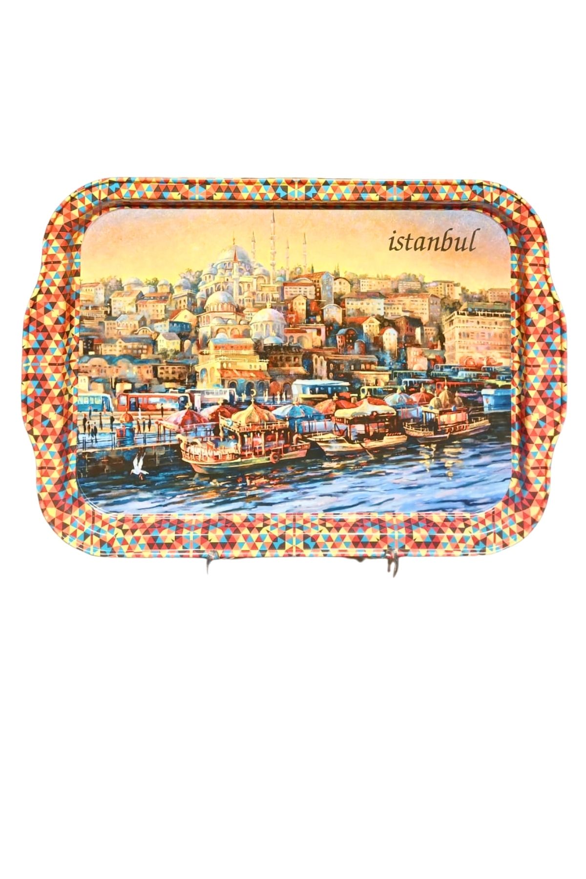 Koza Desenli 32x23 Renkli Tepsi