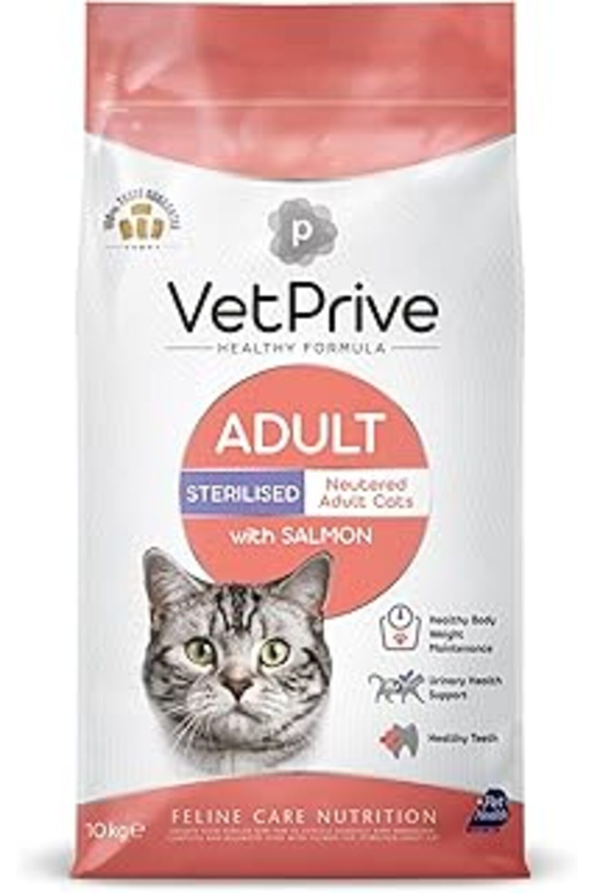 Qedii Vetprive Cat Adult Sterilsed With Salmon 10 Kg