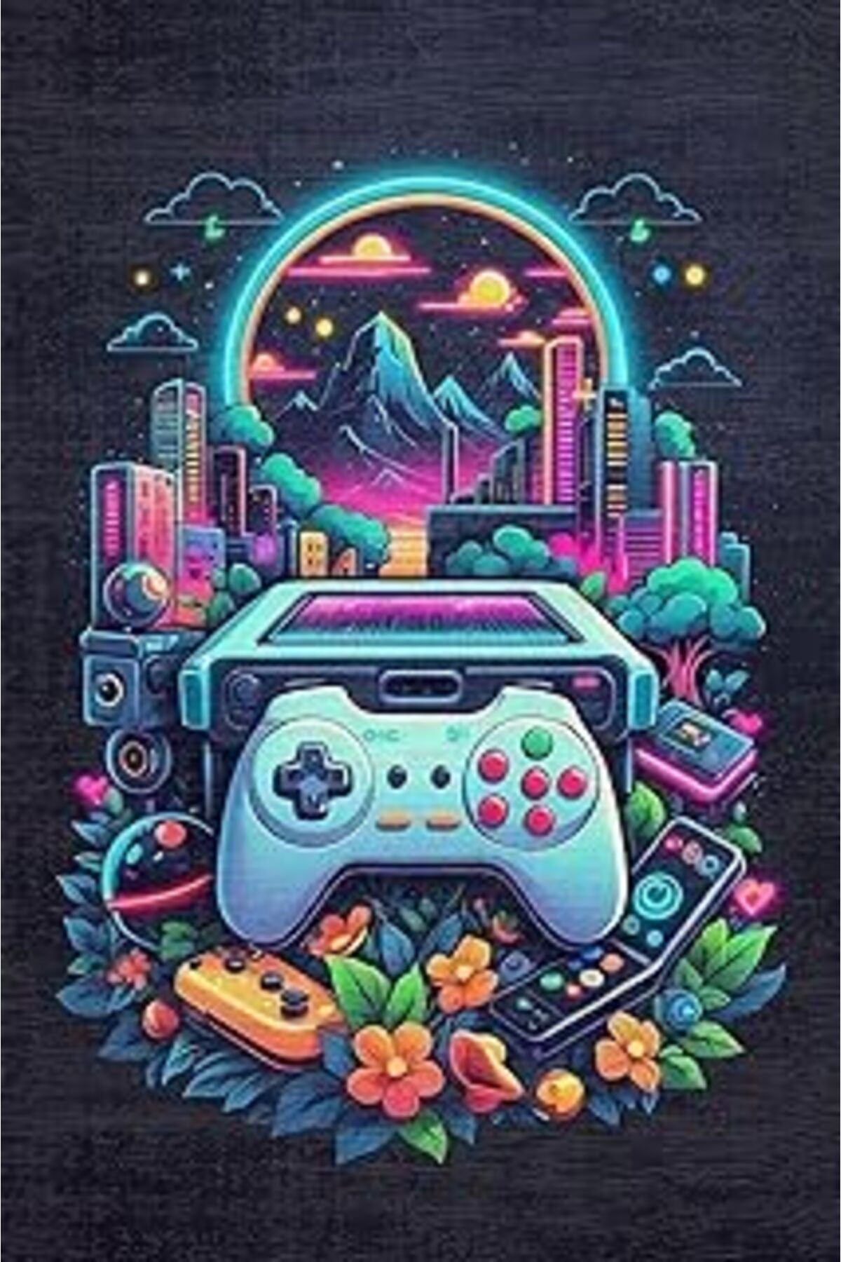 ASİTAN Depoba Melina Şönil Oyuncu Odası Halısı Kaymaz Pamuk Tabanlı Yıkanabilir Antibakteriyel Gamer, Gami