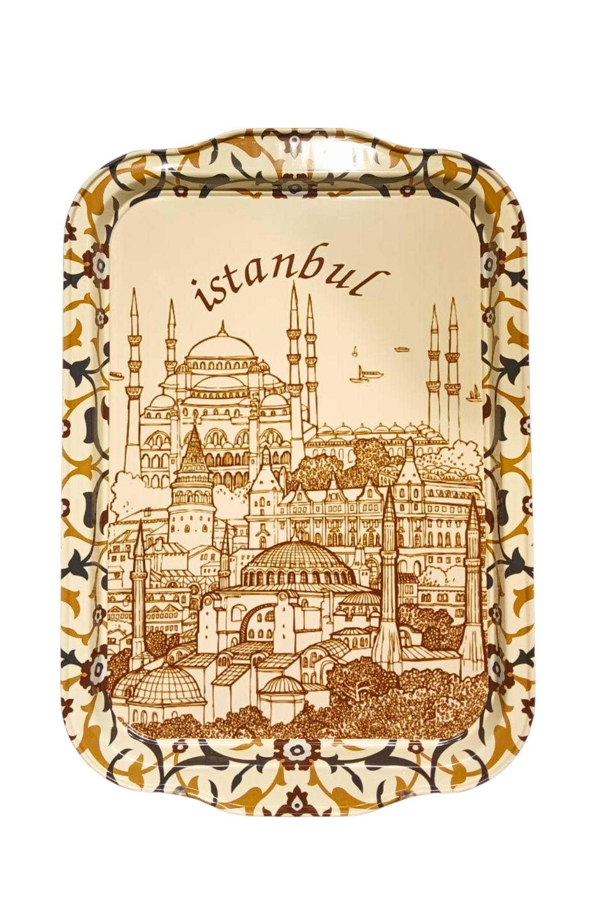 Koza Desenli 32x23 Renkli Tepsi