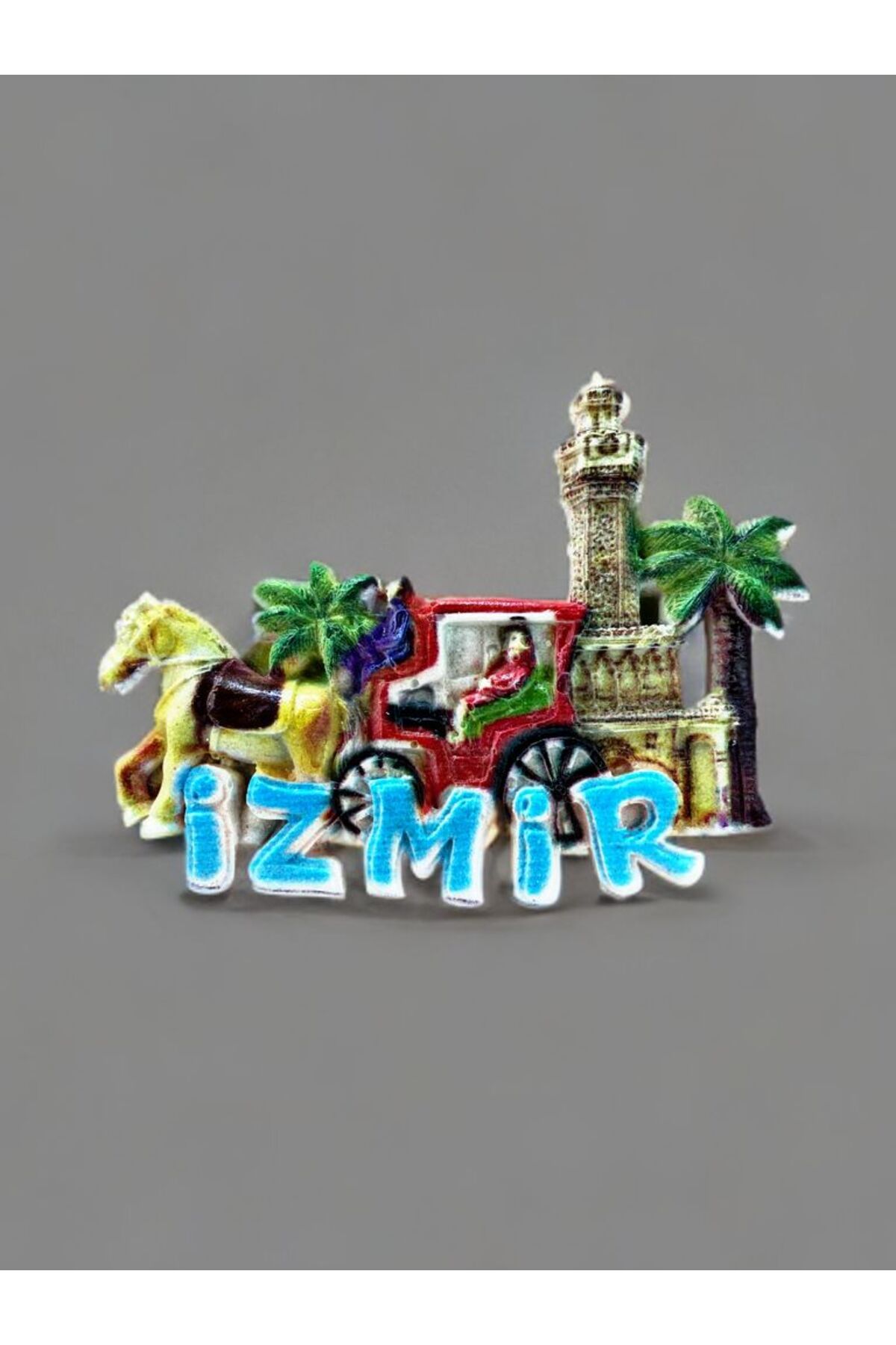 Home İZMİR Temalı Polyester Magnet. 9,5cm x 7,5cm.