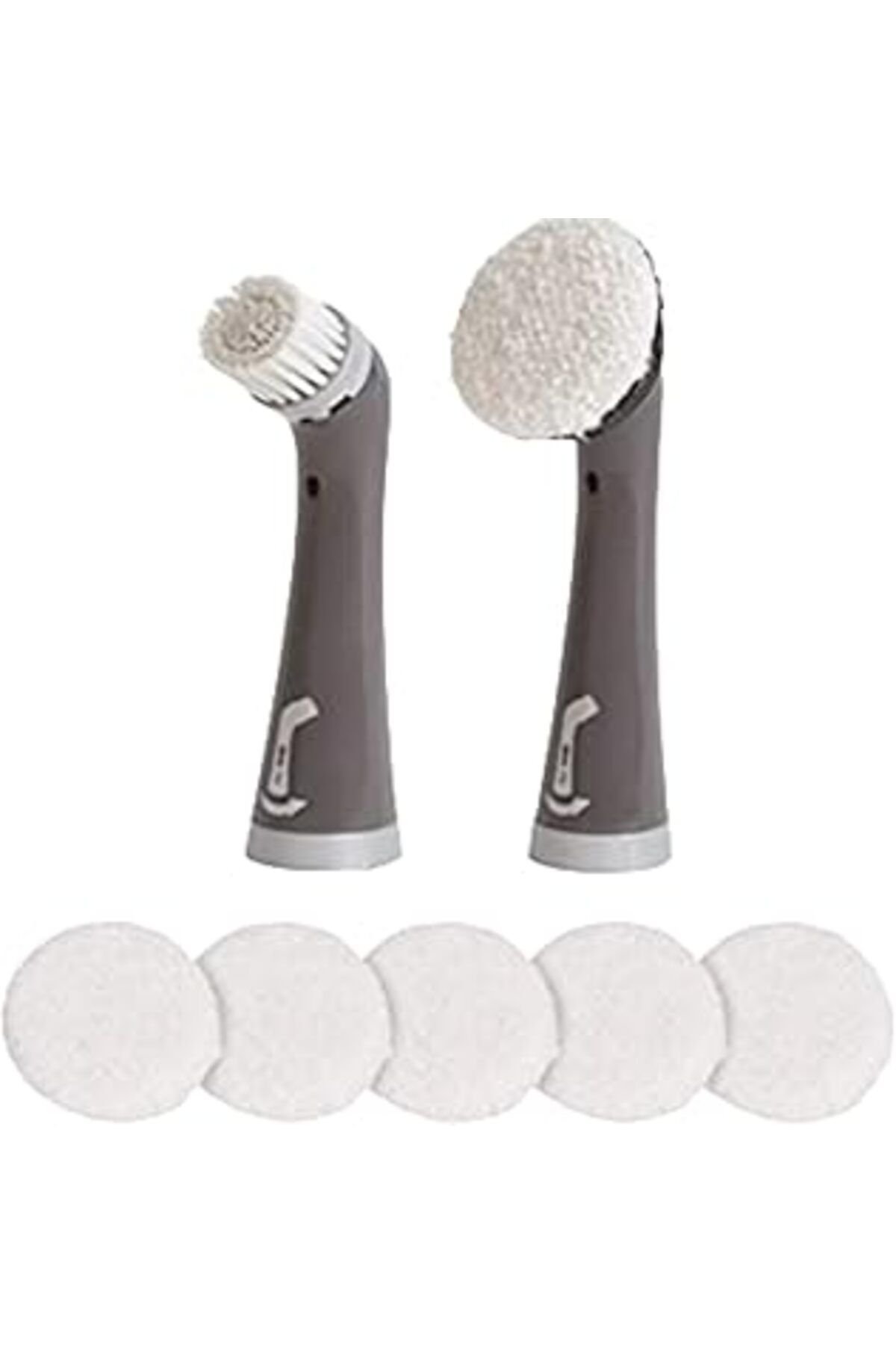 Qedii Rubbermaid Reveal Power Scrubber Takmak Için, Yumuşak Kıllar Ve 6 Mikrofiber Pedli Cırt Cırtlı Başl