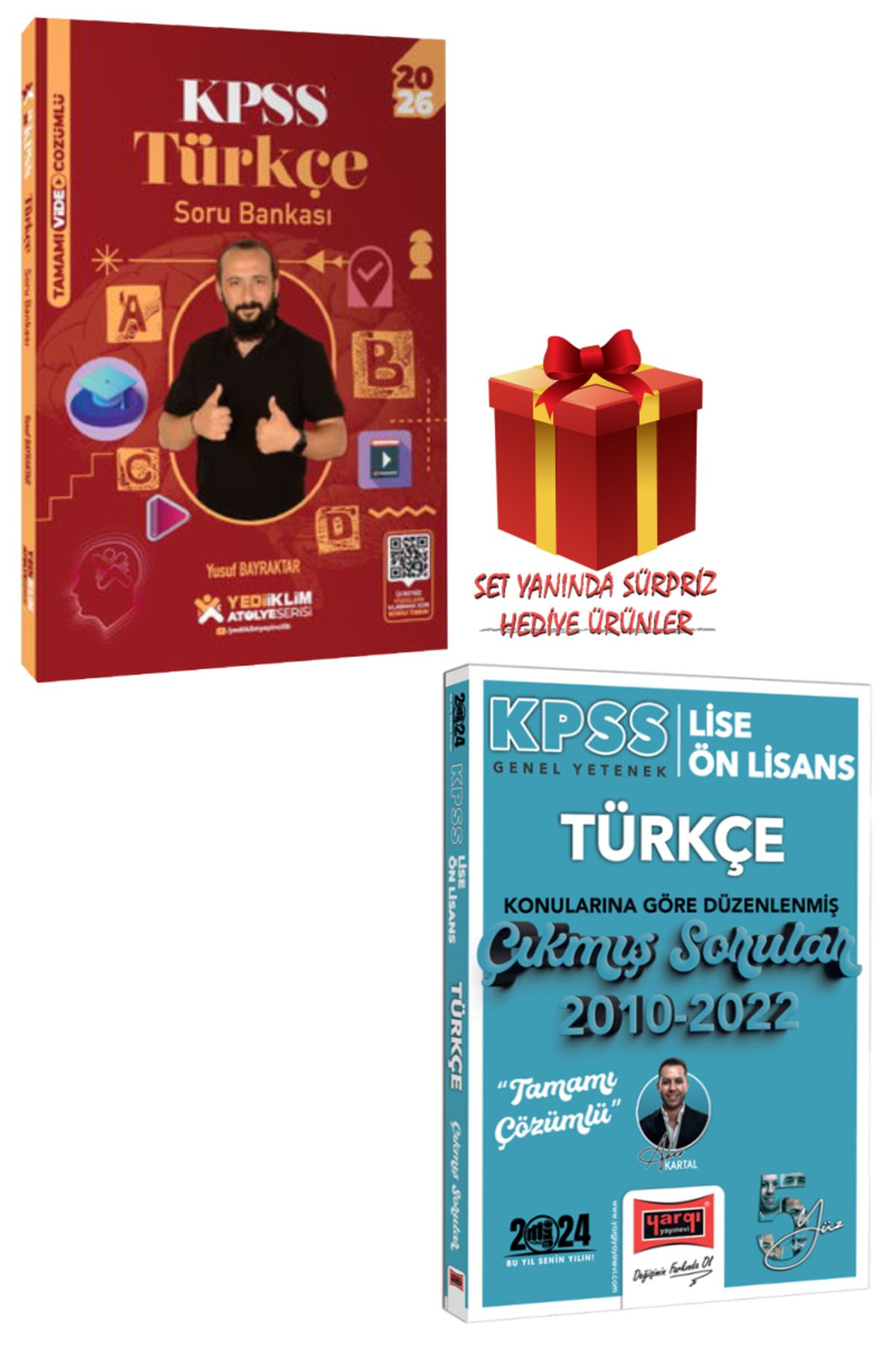 Yediiklim Yayınları 2026 KPSS Türkçe Soru Bankası+Türkçe Konularına Göre Düzenlenmiş Çıkmış Sorular 2010-2022+Hediye