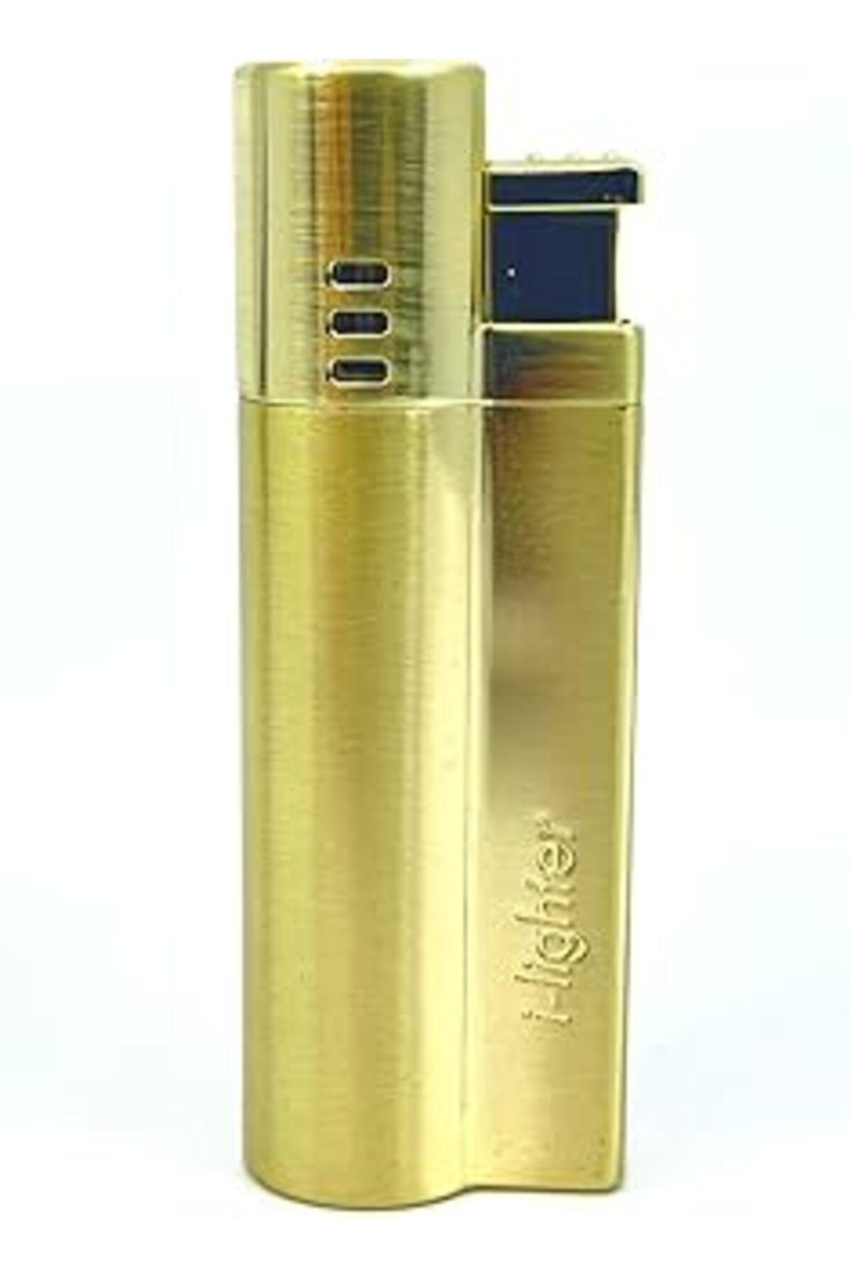 ASİTAN I-Lighter Çift Torch Jet Alev Çakmak - Mat Altın Renk
