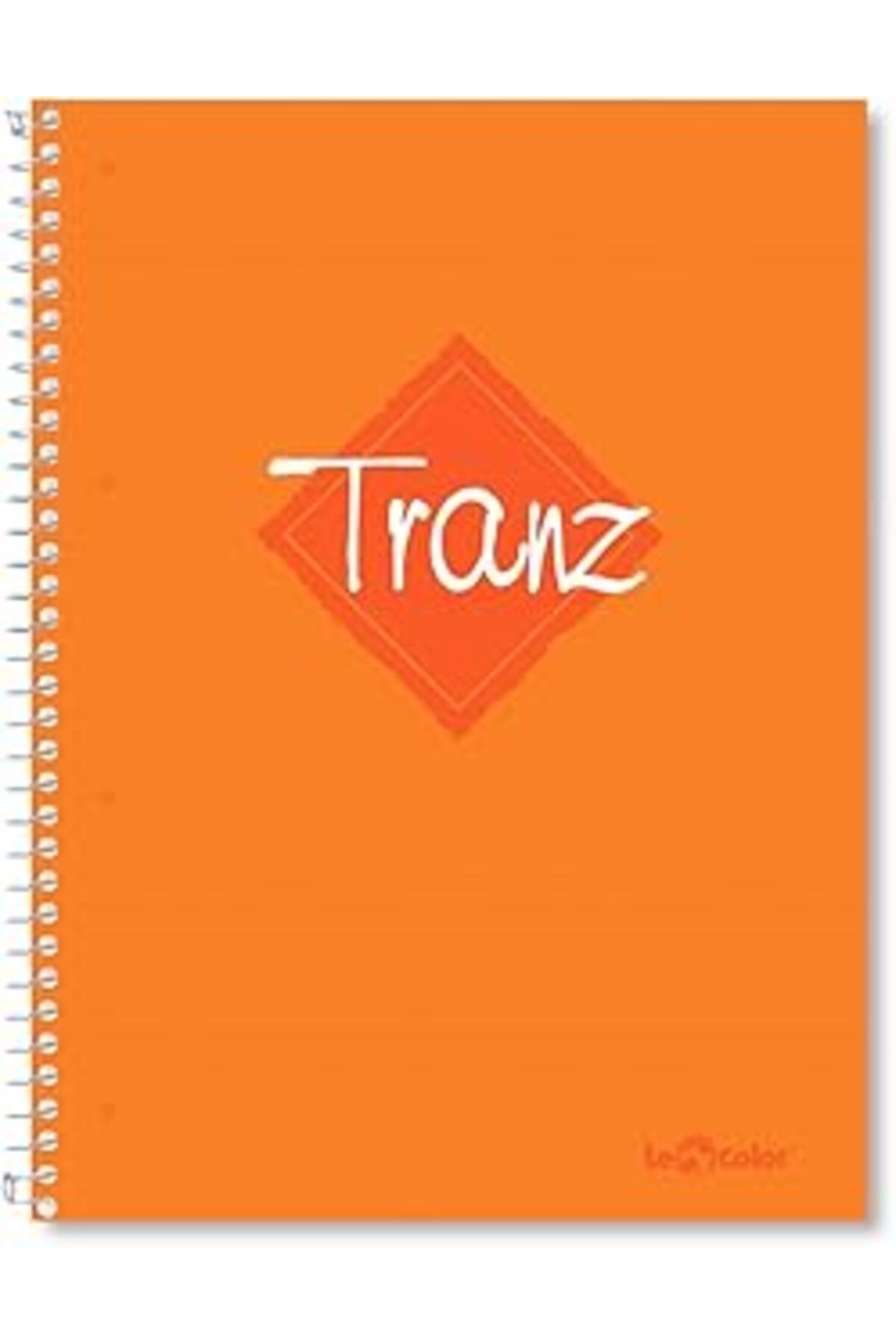 Pazarcan Lé Color 20100/2 Tranz Pp Kapak, 1.Hamur Kağıt Spiralli Defter, Turuncu