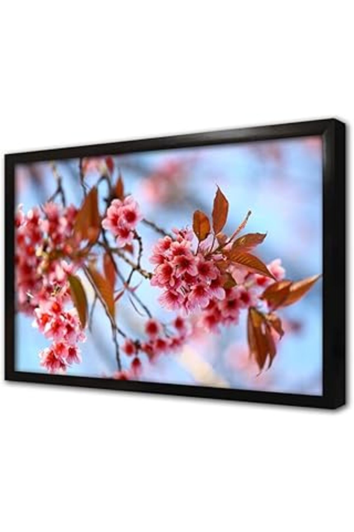 Mu Art Ahşap Çiçek Çerçeveli Cam Tablo 60X90 Cm Ca03532