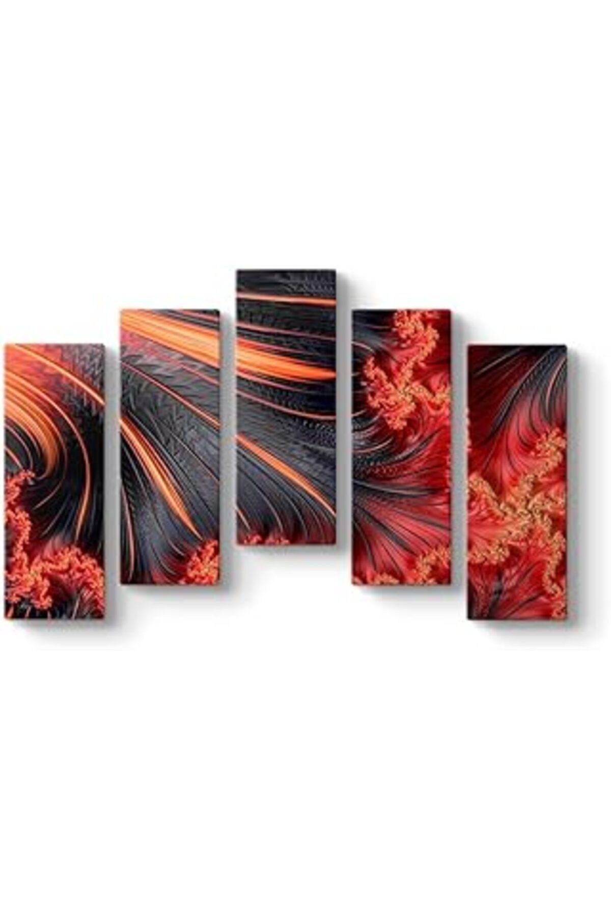 Pazarcan Tabloshop Fraktal Tasarım Kanvas Tablo 112 X 72-5 Parçalı