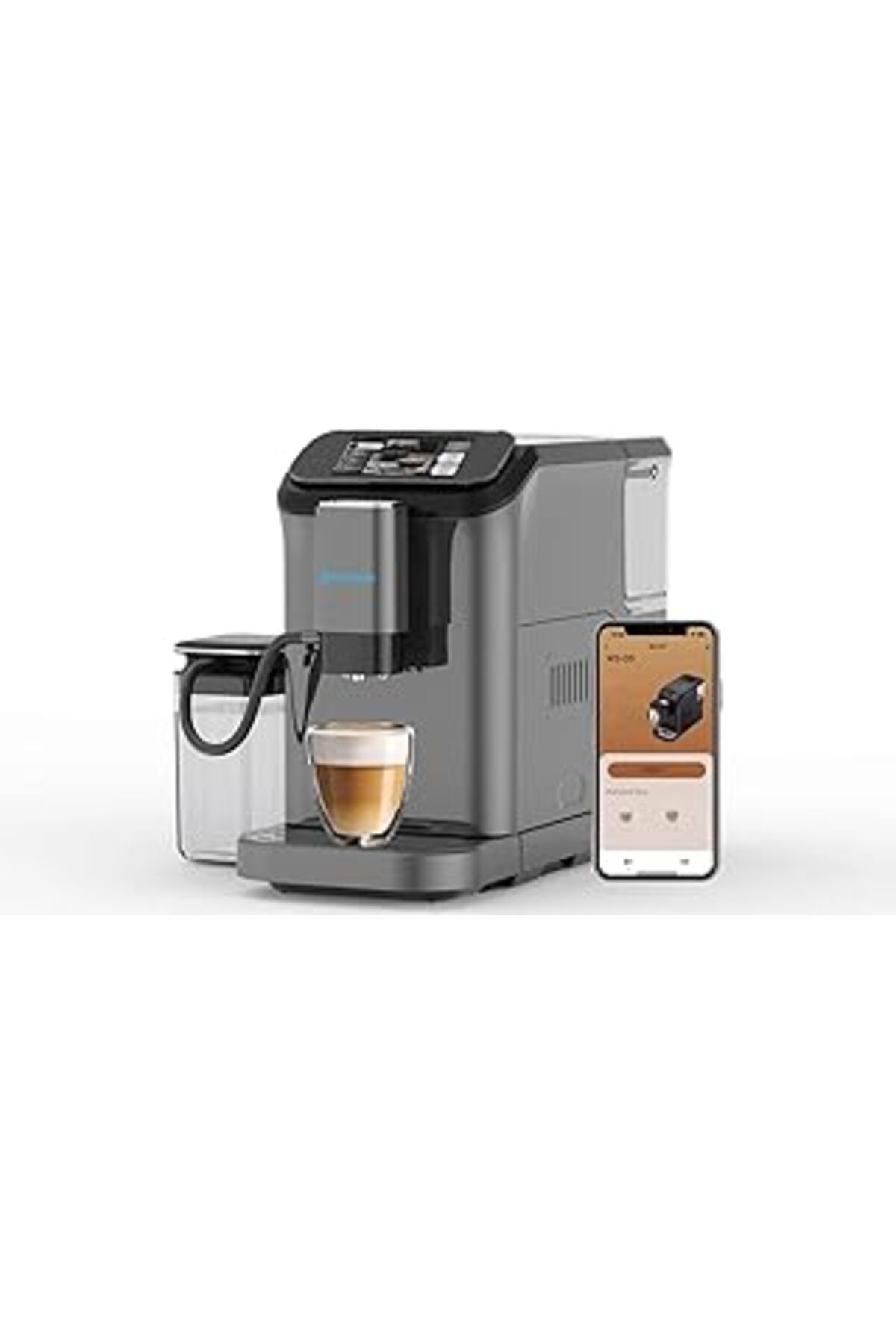 Mu Art Ahşap Yasomi Brewsta Ws-D5 Çelik Kahve Öğütücülü, Süt Köpürtücülü, Dokunmatik Ekranlı Full Otomatik Espre