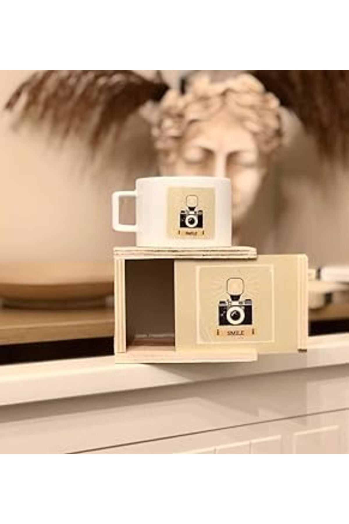 Pazarcan Giftmoda Smile Tasarımlı Kutulu Kupa