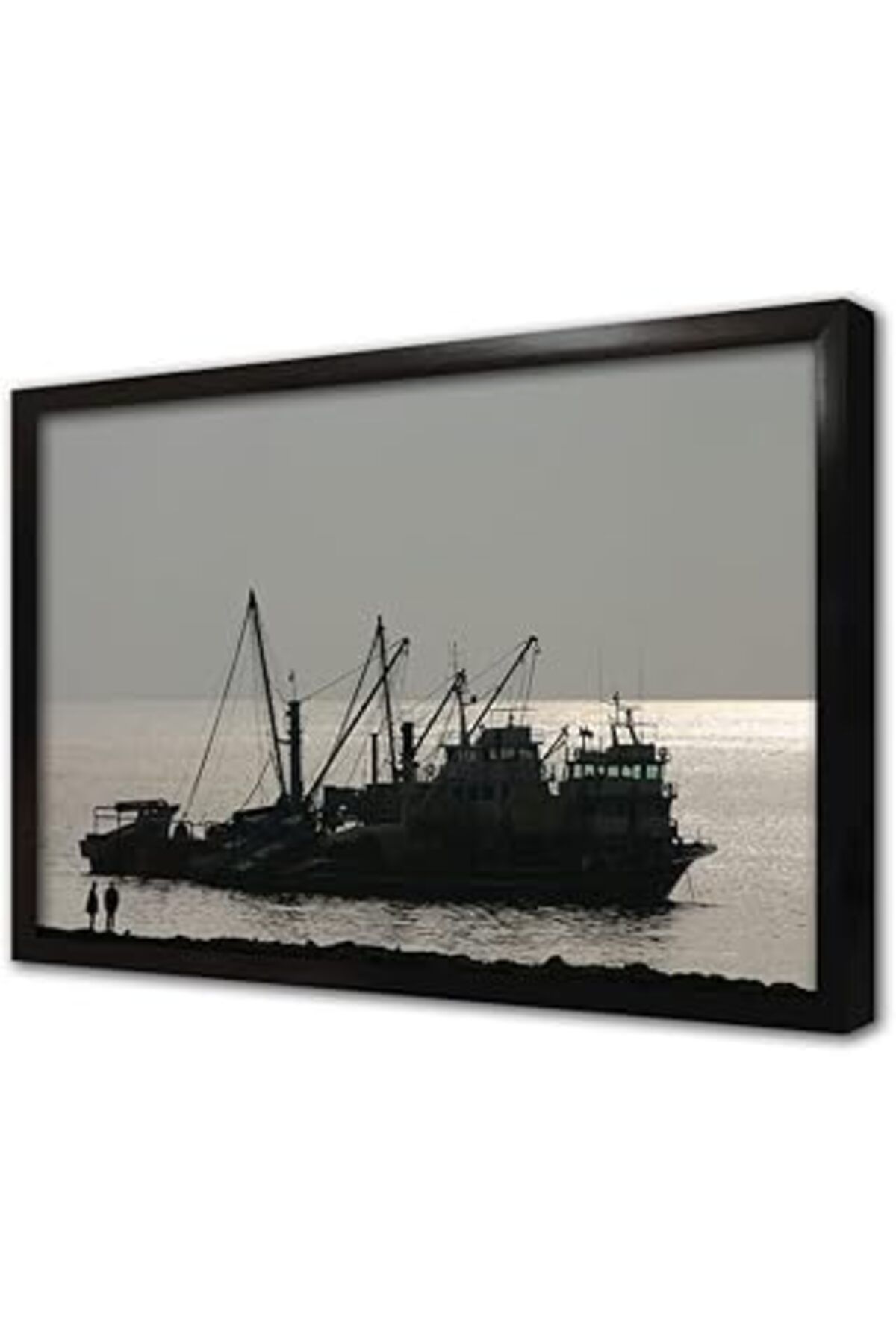 Pazarcan İş Teknesi Çerçeveli Cam Tablo 20X30 Cm Ca16091
