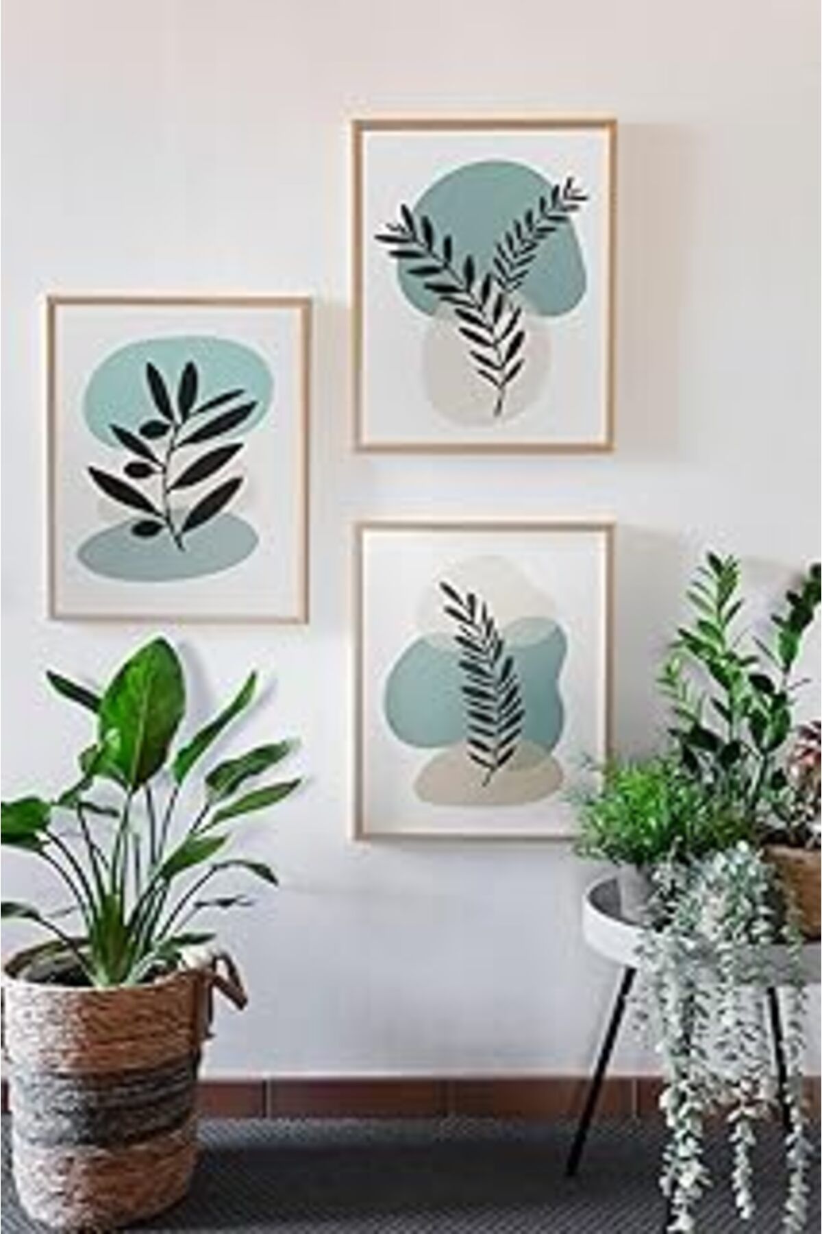 Pazarcan Artavessa Gerçek Ahşap Çerçeveli 3 Parça 3D Poster Tablo Seti - 3Dartsohoset96-2030