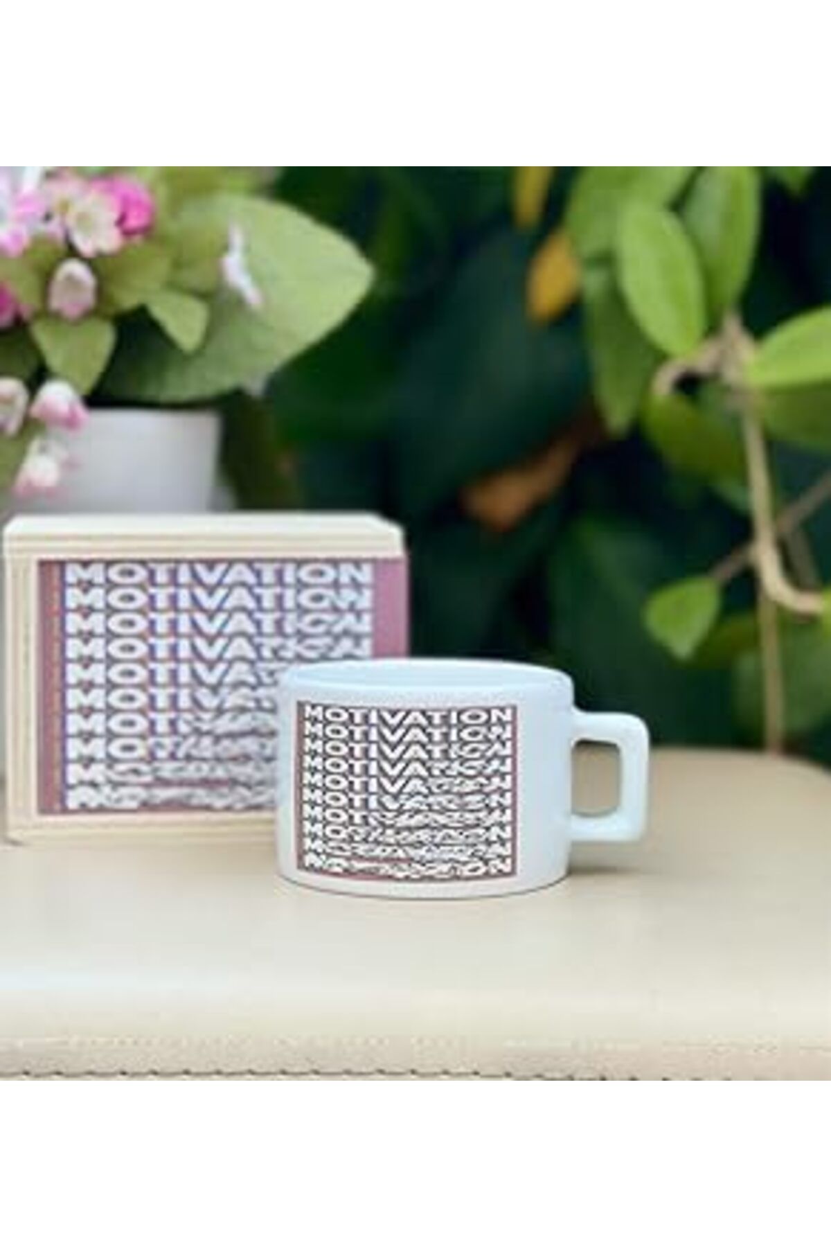 Mu Art Ahşap Giftmoda Motivation Tasarımlı Kutulu Kupa