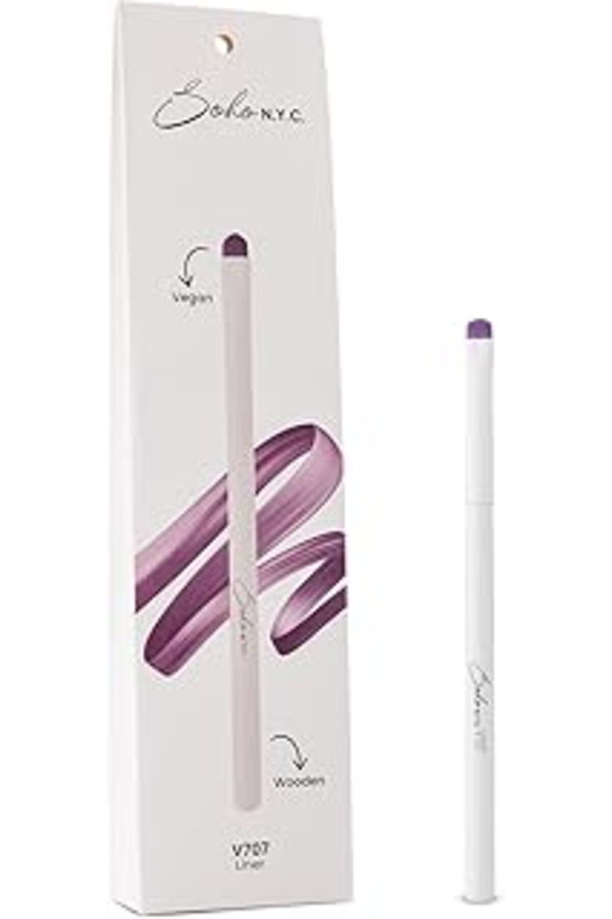 Mu Art Ahşap N.y.c. Detay Liner Makyaj Fırçası-v707