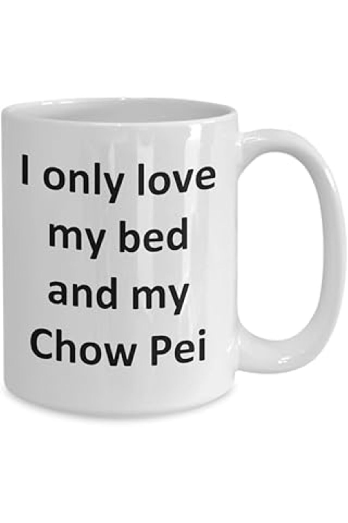 ASİTAN Print Dore Komik Chow Pei Kupa - Kahve Fincanı Chow Pei Köpek Kahve Fincanı - İngilizce Kahve Kupa