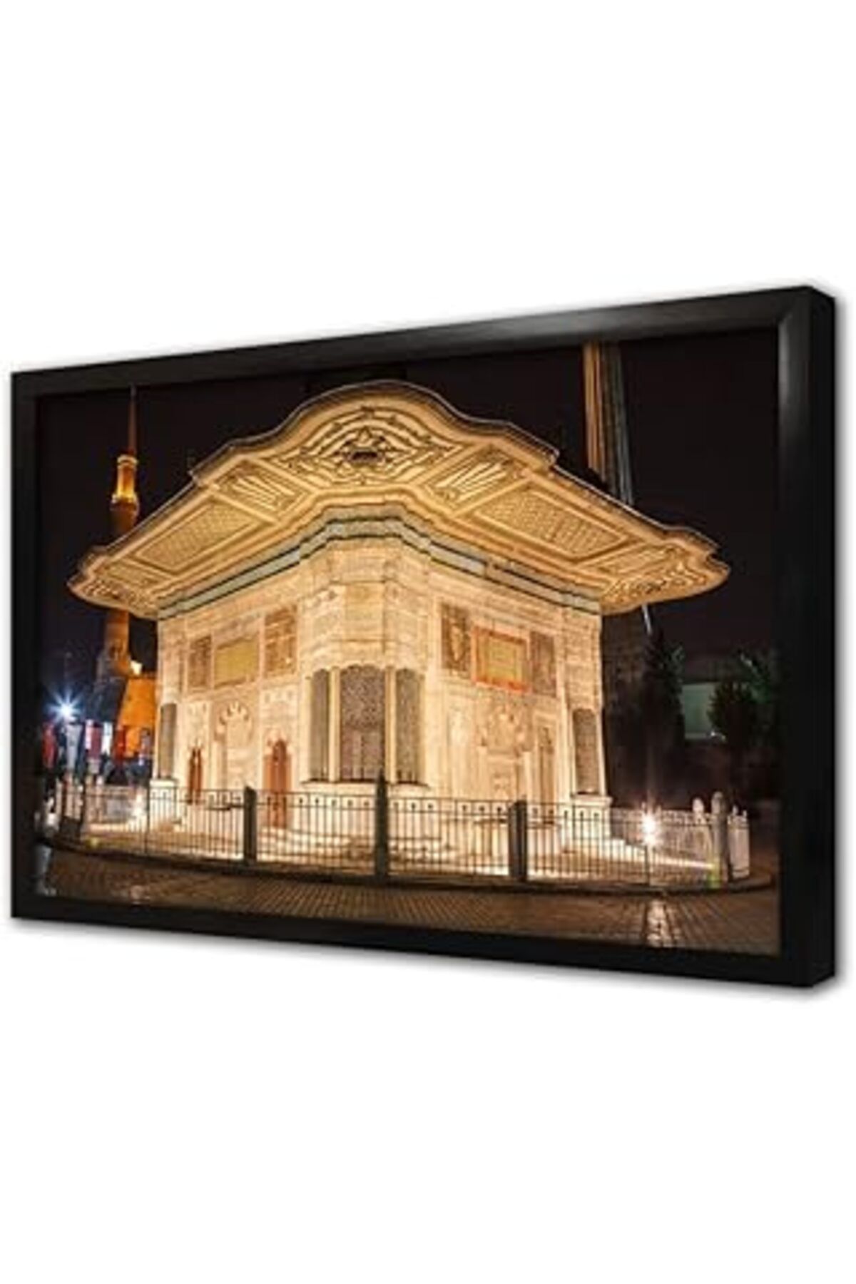 Pazarcan 3. Ahmed Çeşmesi Çerçeveli Cam Tablo 50X70 Cm Ca16310