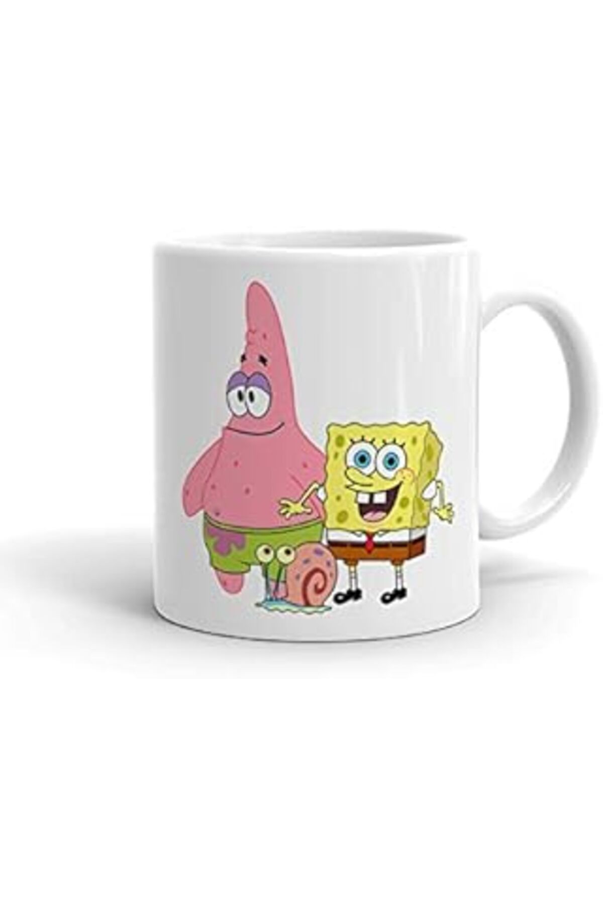 Pazarcan Sünger Bob Ve Patrick Seramik Kupa Bardak