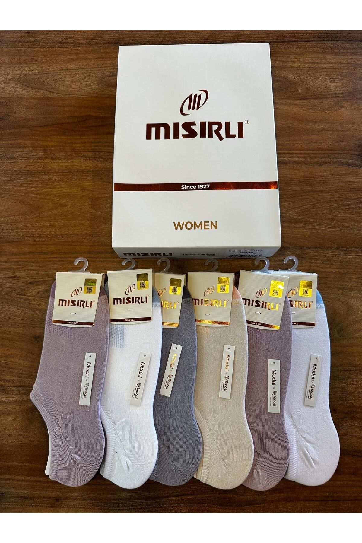 Mısırlı Kadın Modal Kumaş Dikişsiz Konforlu Görünmez Çorap 6'lı Paket