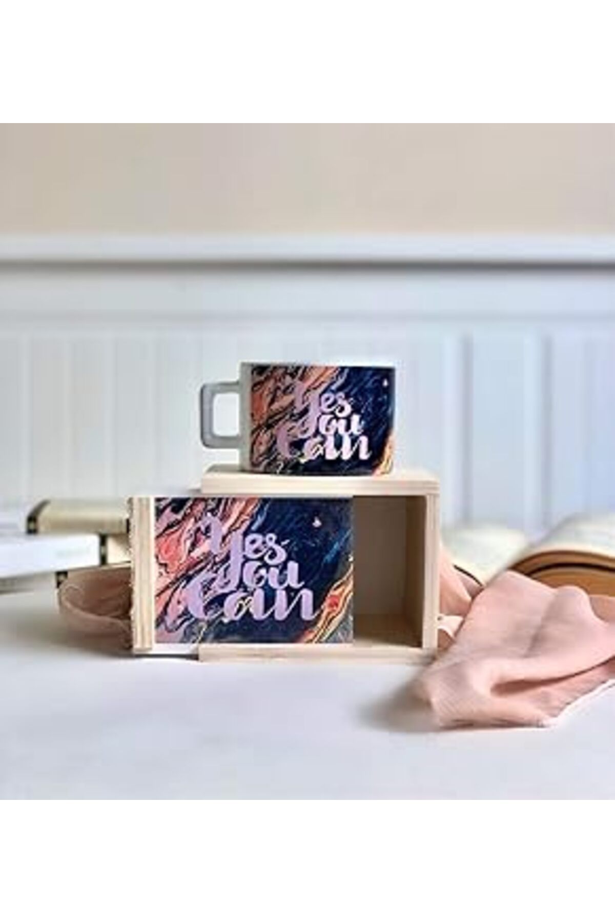 ASİTAN Giftmoda Başarabilirsin Motto Tasarımlı Kutulu Kupa