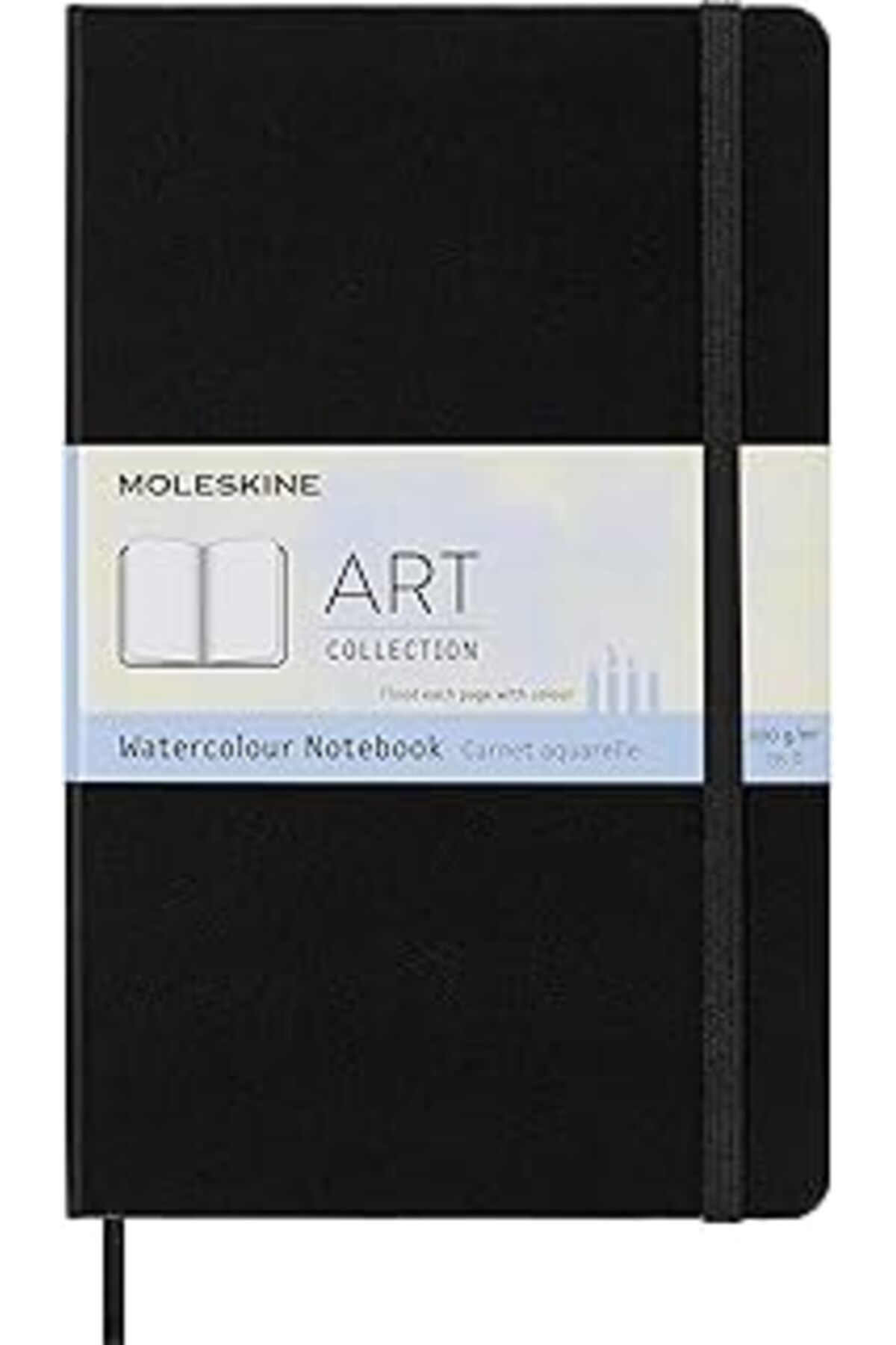 Pazarcan Moleskine Yaratıcı Not Defteri, Sulu Boya Not Defteri, Cep, A6, 200 G Sulu Boya Kağıdı, Sert Kapak,