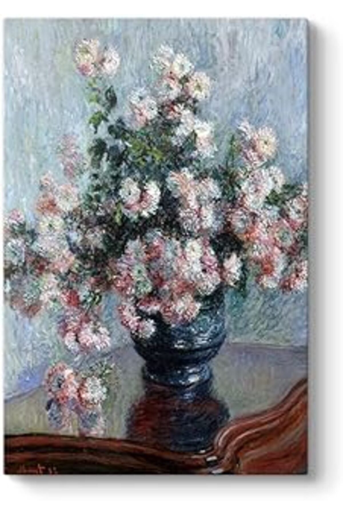 Pazarcan Claude Monet - Kasımpatı Çiçekleri Tablosu 40 X 60