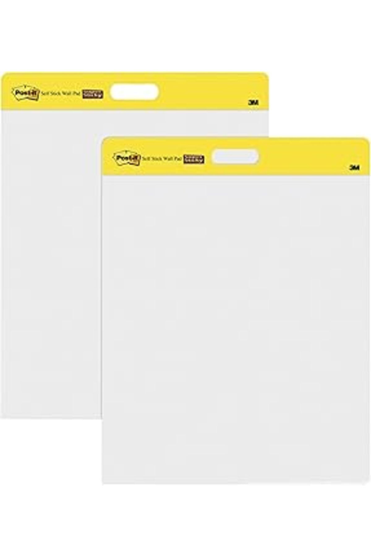 ASİTAN Post-It Şövale Pedi, 20" X 23", Beyaz, 20 Yaprak/Ped, 2 Ped/Pk, Komut Şeritleri Dahil Yüzeylere Mon
