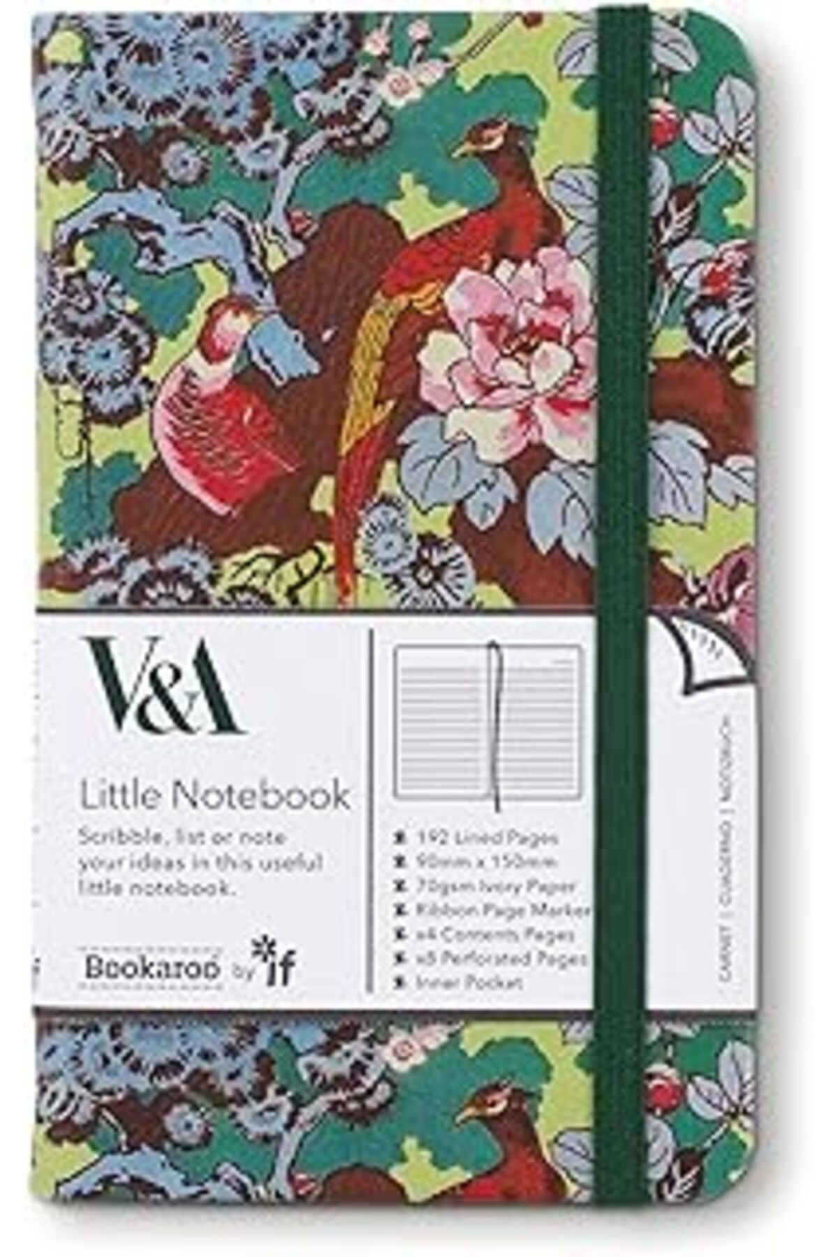 Pazarcan If Bookaroo A6 Günlük Yeşil Çiçek Desen