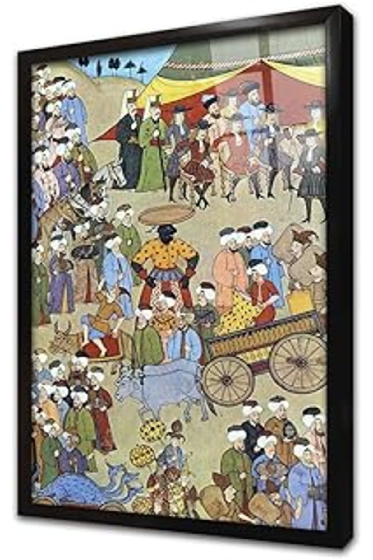 Pazarcan Esnaf Loncaları Levni Minyatürü Çerçeveli Cam Tablo 20X30 Cm Cb21102