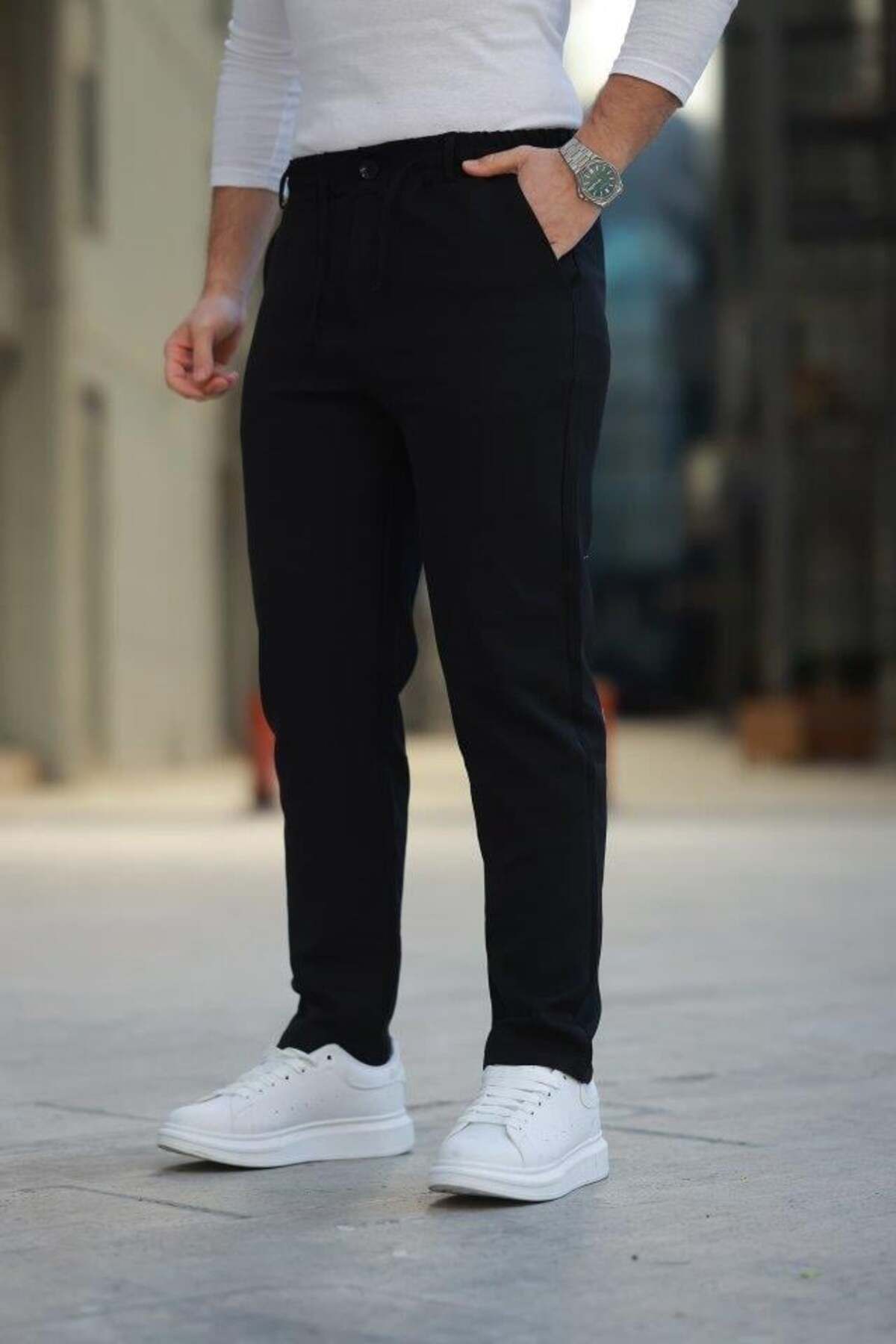 modamtn Erkek Beli Bağcıklı Jogger Pantolon