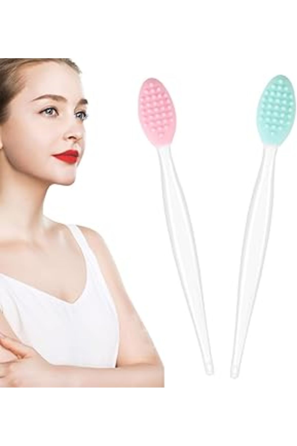 ASİTAN Silikon Dudak Fırçalayın Fırça Dudak Scrubber Aracı Dudak Exfoliator Fırça Peeling Dudak Fırçalama