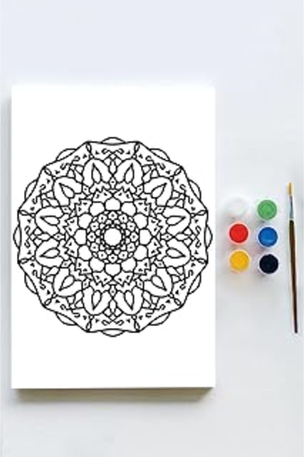 NETWORK ART Postermanya (Pster21570) Mandala Tuval Kanvas Tablo Boyama Hobi Seti 12 (50X70Cm)