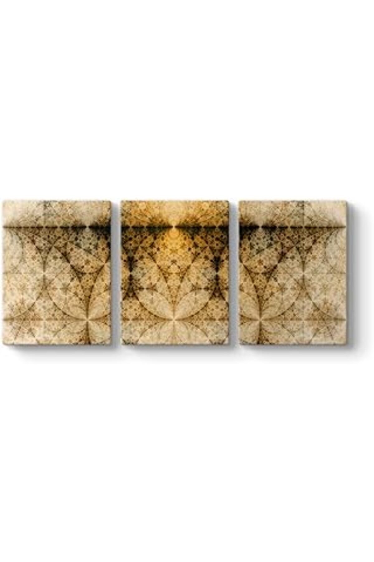 Mu Art Ahşap Tabloshop Fraktal Tablo 126 X 55-3 Parçalı