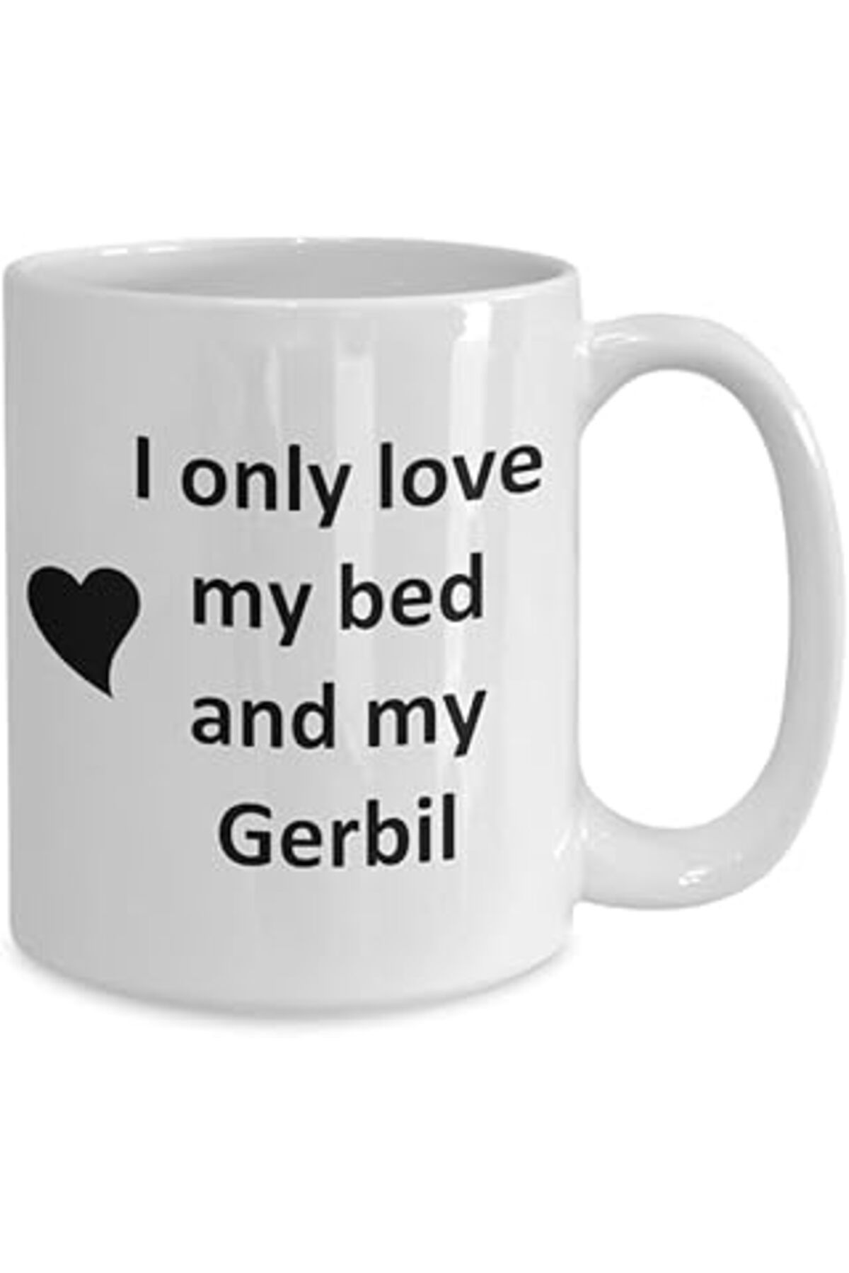 ASİTAN Print Dore Komik Gerbil Lover Kupa - Pet - Love My Gerbil Kahve Fincanı- Ingilizce Kupa Bardak