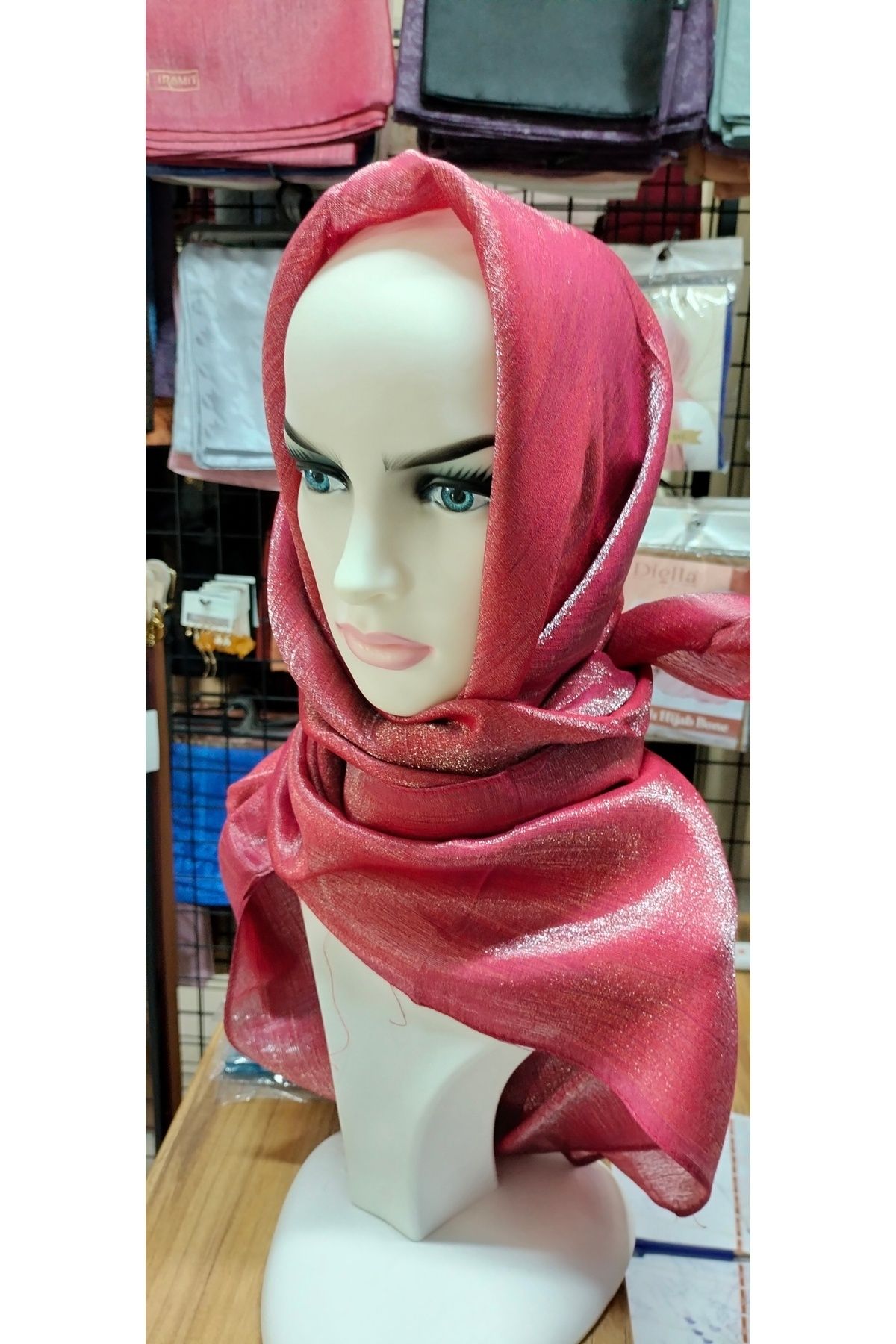 Serra Kadın Parlak Abiye Eşarp