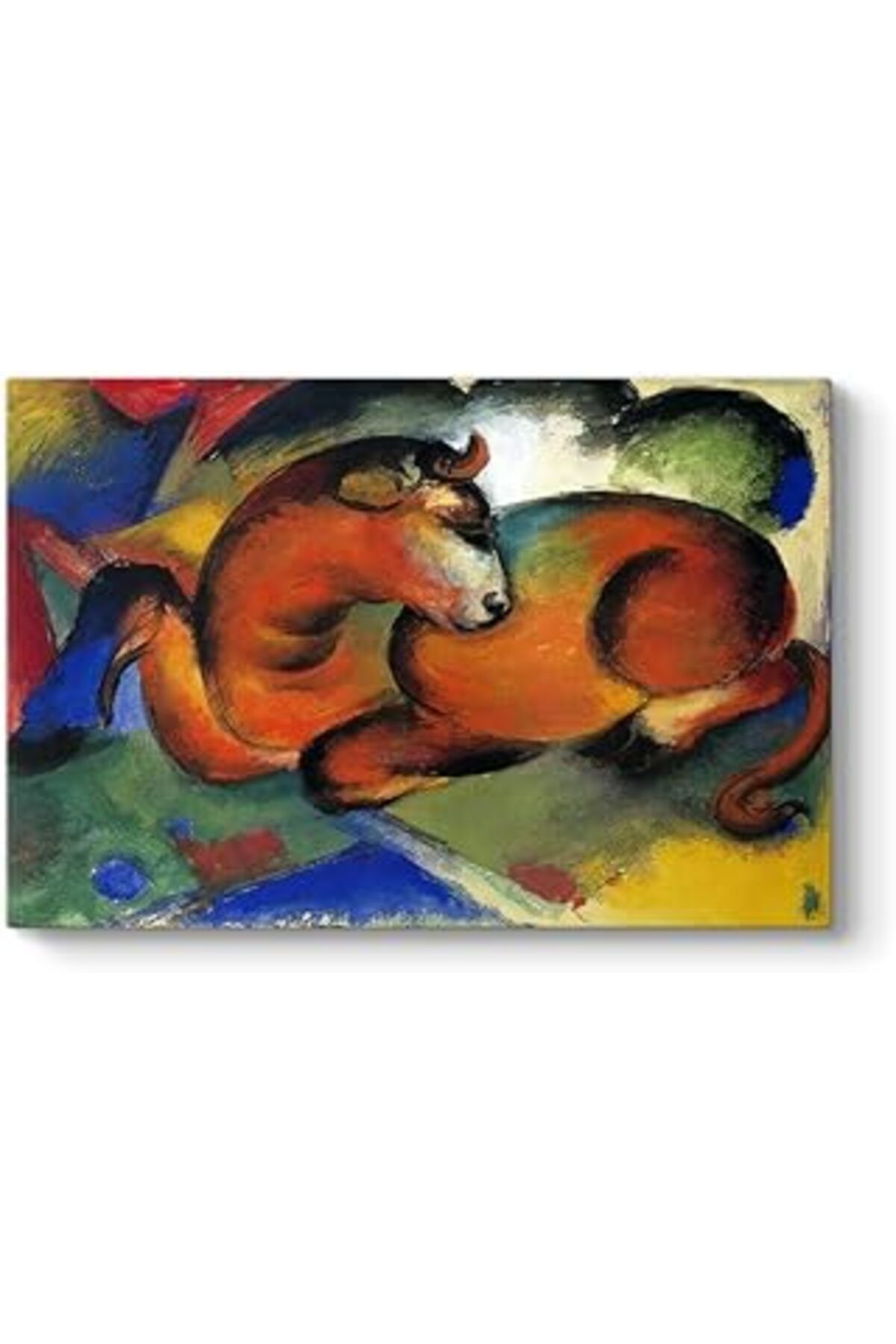 Pazarcan Franz Marc - The Red Bull Tablosu 45 X 30