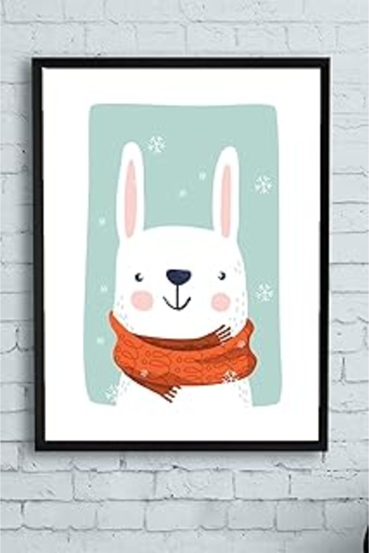 Pazarcan Postermanya (Pster13492) Tavşan Kış Odası Çerçeveli Tablo (30 X 40Cm)