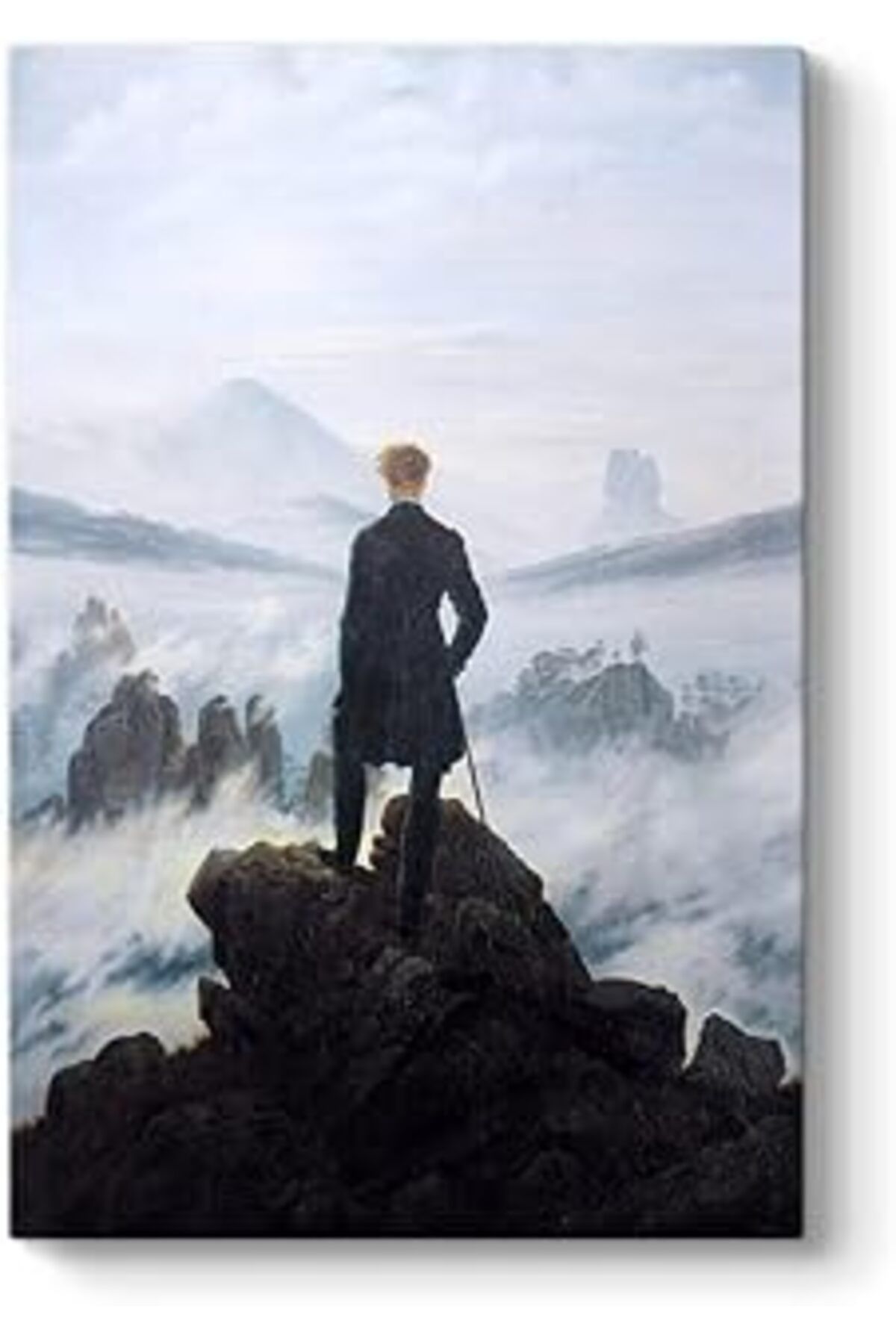Pazarcan Caspar David Friedrich - Bulutların Üzerinde Yolculuk Tablosu 40 X 60