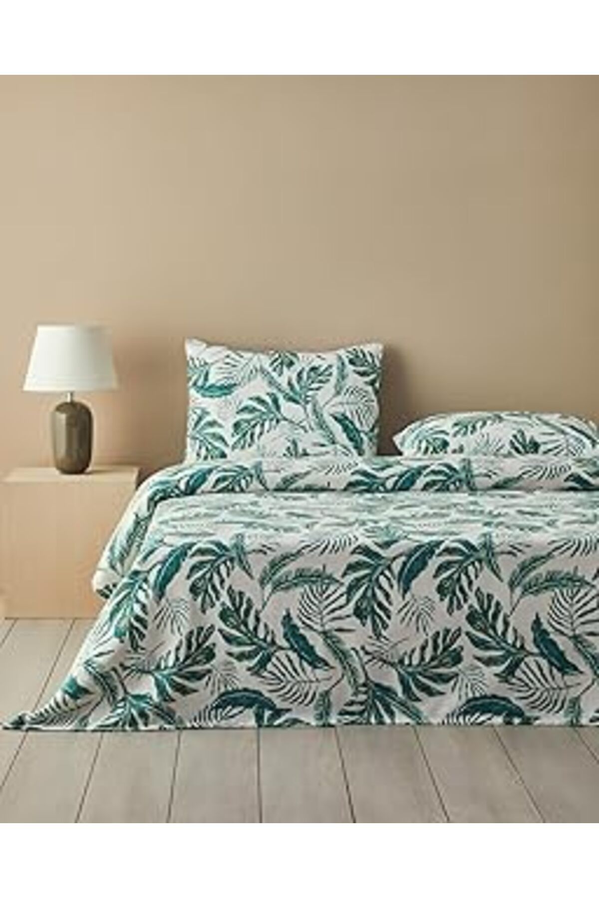 Qedii English Home Tropical Breeze Tek Kişilik Pike Takımı Yeşil