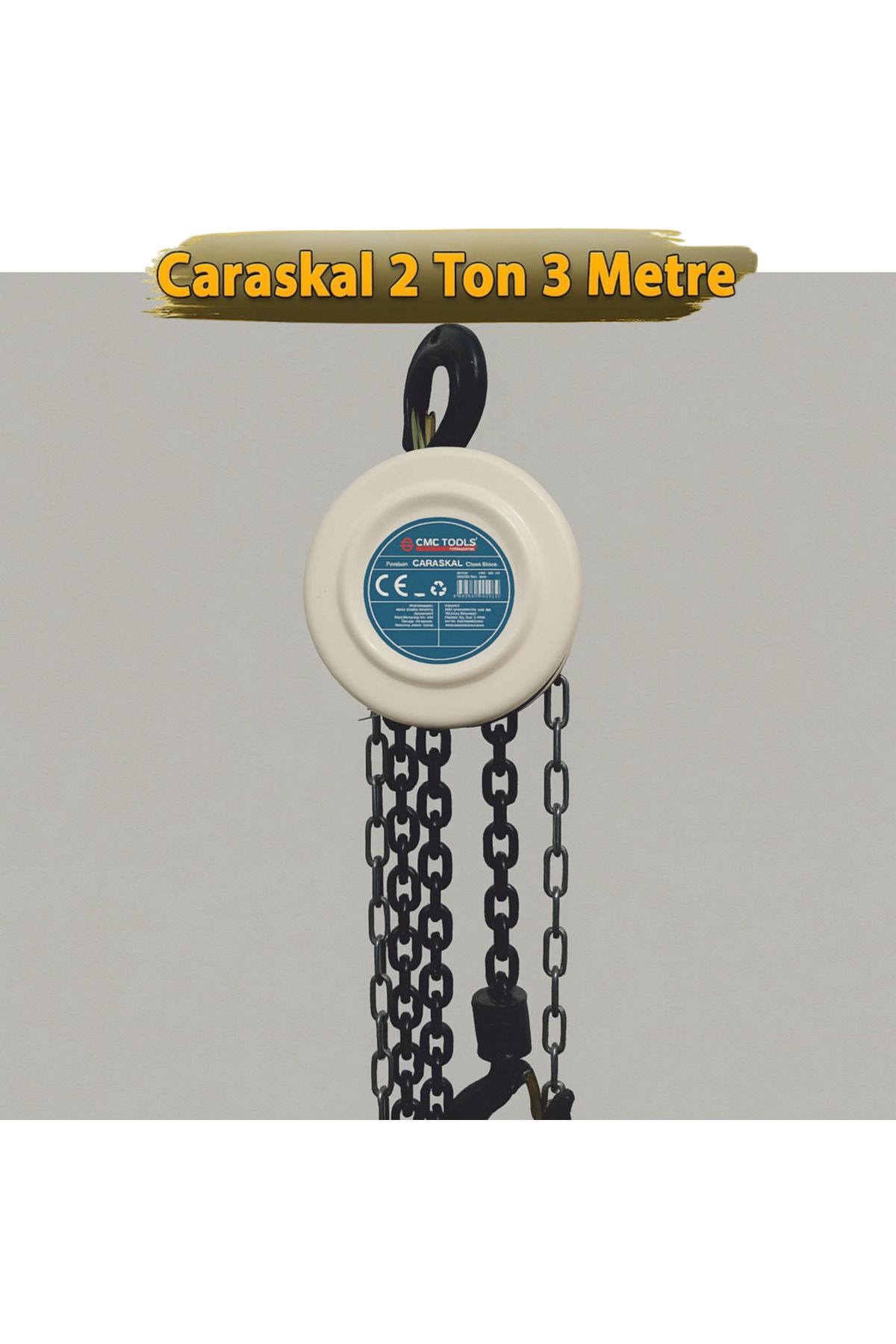 CMC Tools Yük Kaldırma Zincirli Caraskal 2 Ton 3 Metre