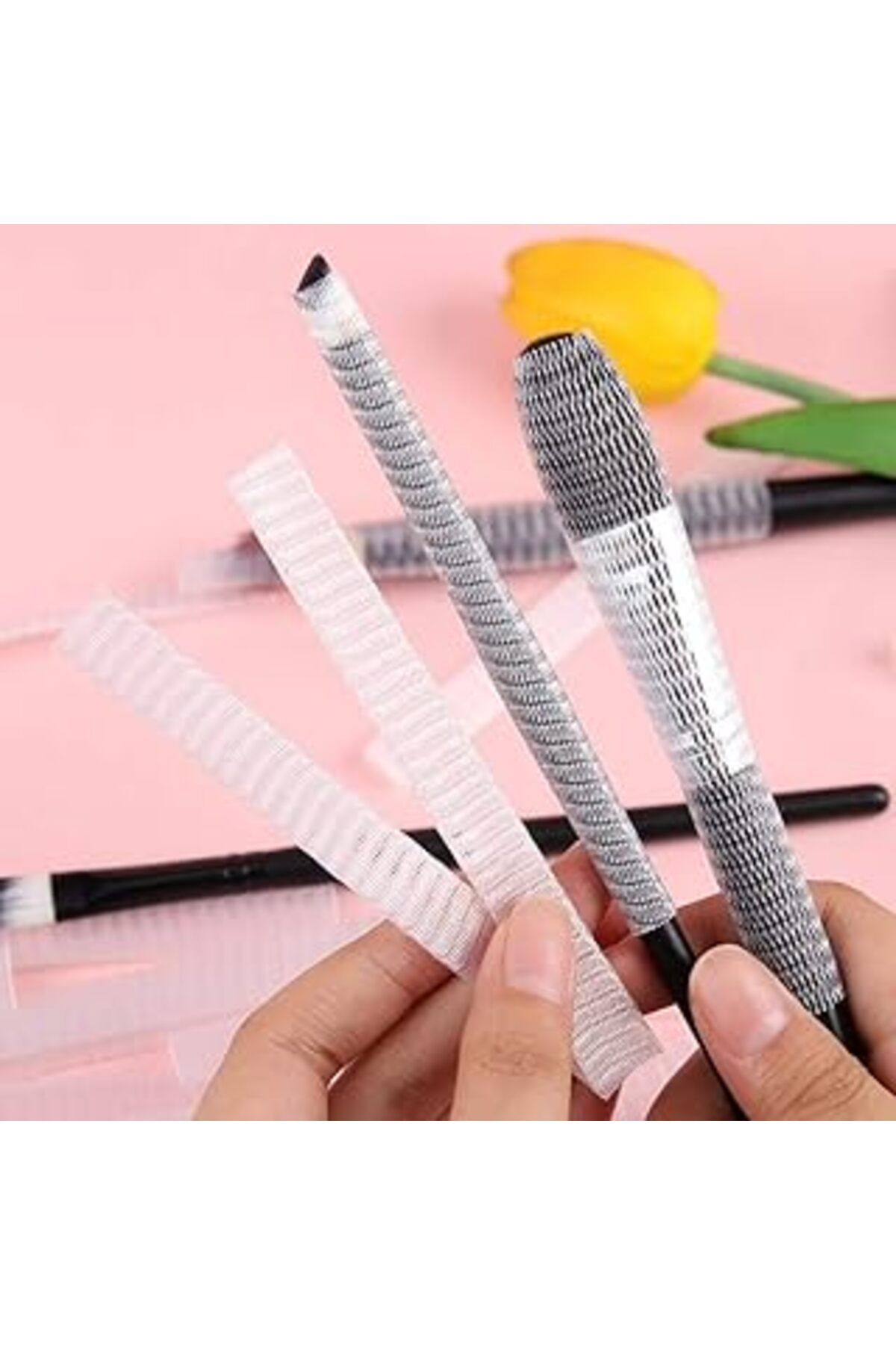 ASİTAN Buffer Kk06yt1994 Far Allık Kontür Eyeliner Fırça Malzemeleri Ürünleri Koruyucu File Kapak Örgü Kıl