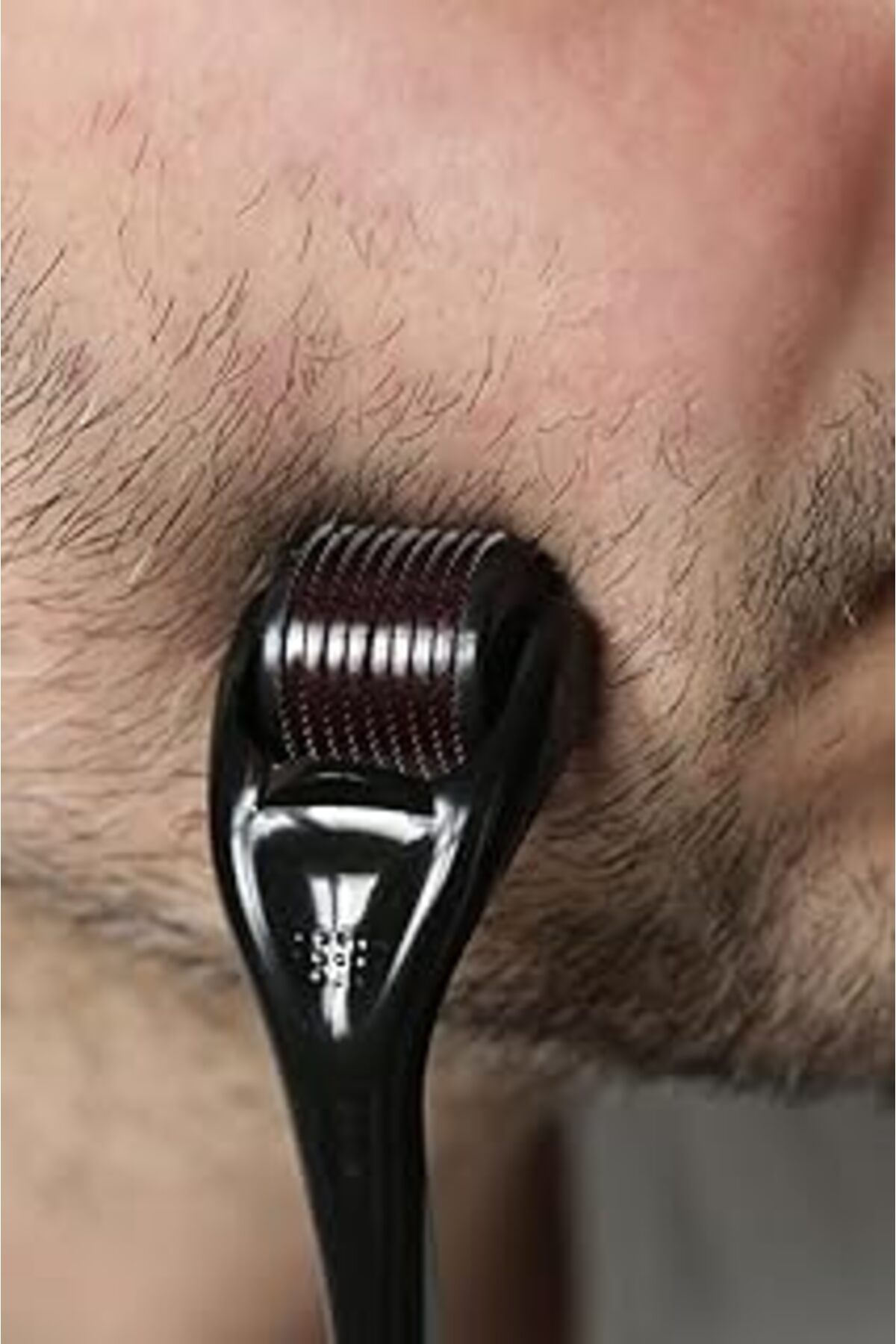 Mu Art Ahşap Titanyum Uçlu Dermaroller Iğneli Sakal Saç Yenileyici Cilt Yüz Vücut Yenileme Masaj Aleti 0.50Mm