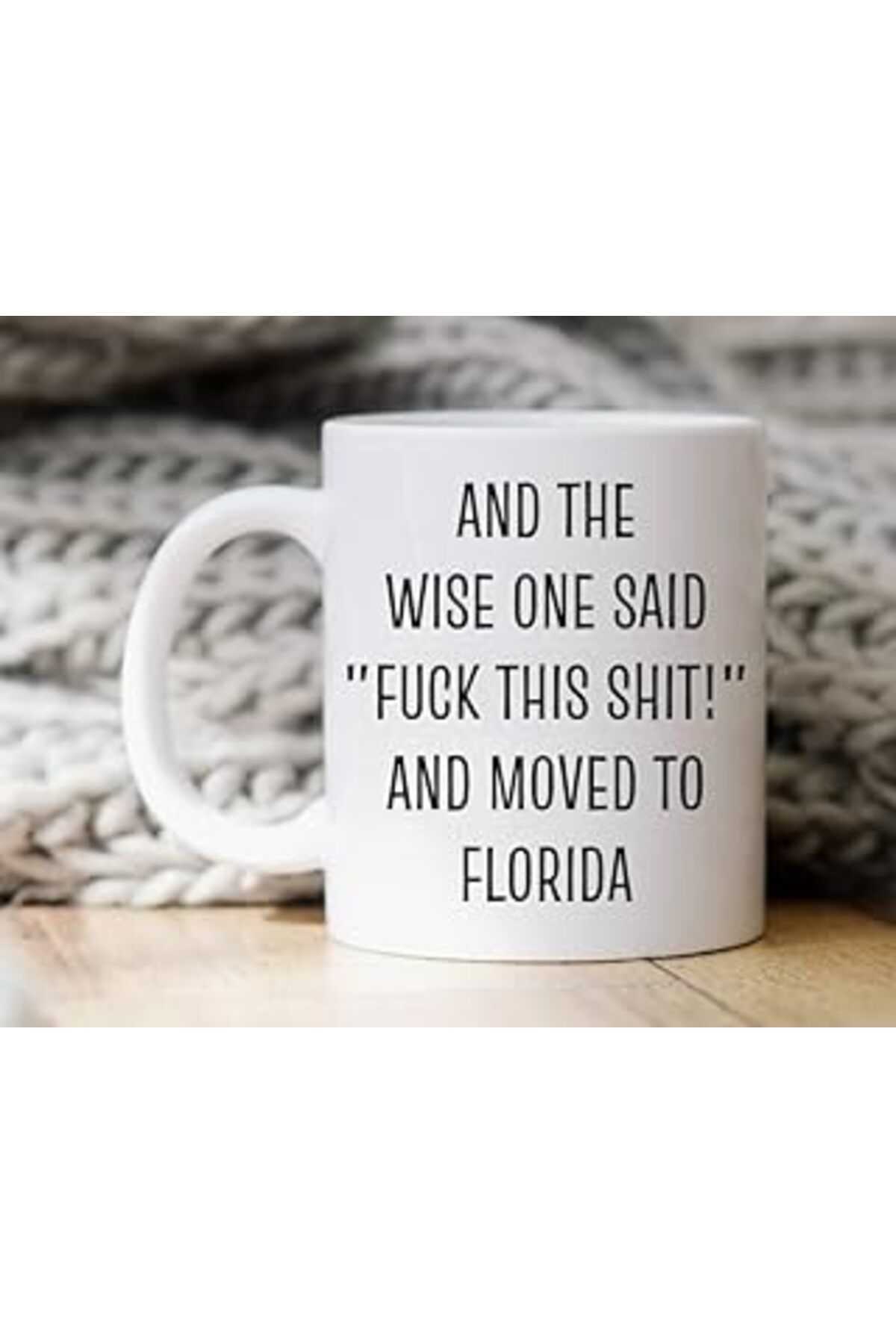 ASİTAN Print Dore Florida'Ya Taşınma Hediyesi, Florida Kupa, İngilizce Kupa Bardak Florida Kahve Kupa