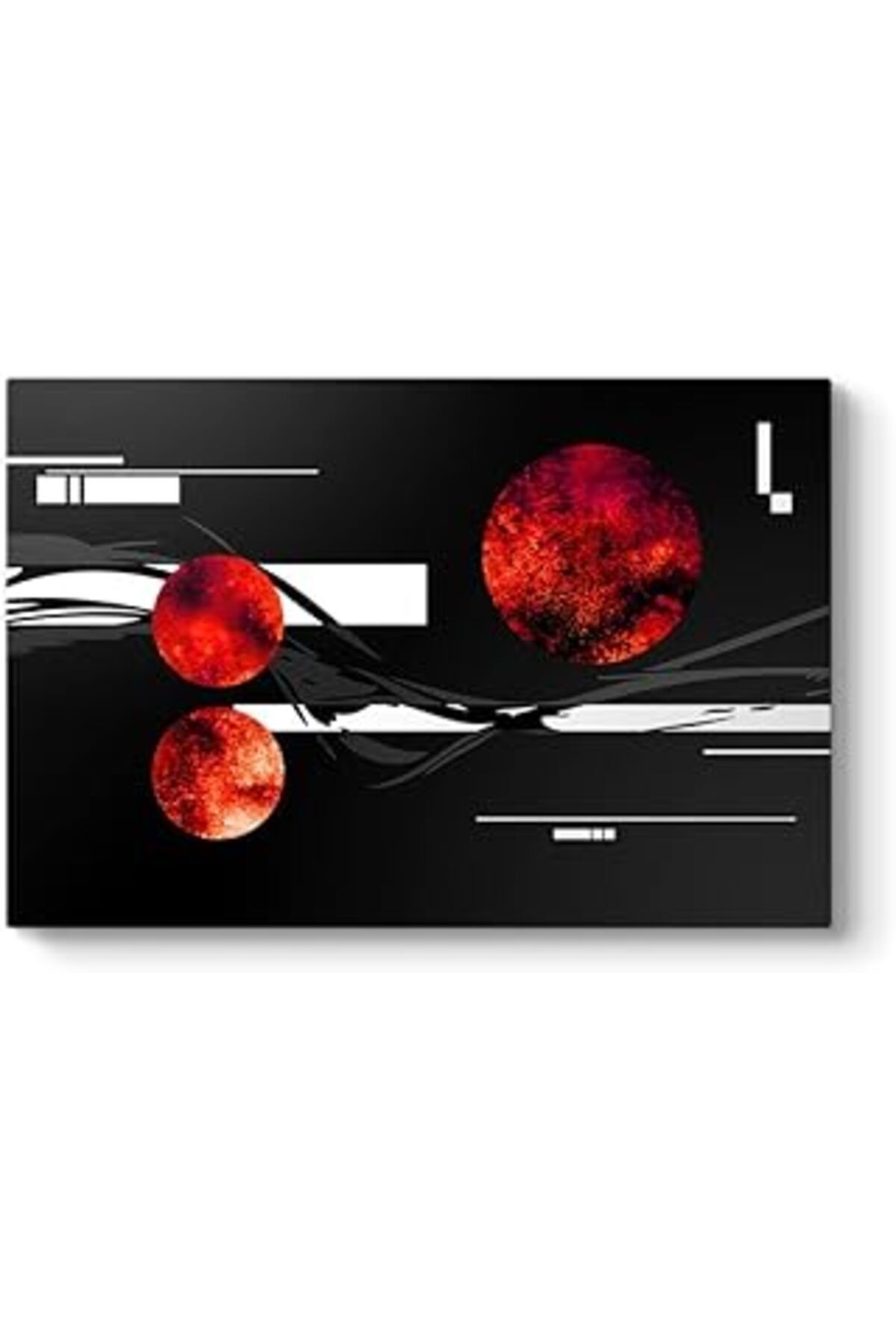Pazarcan Tabloshop Kırmızı Daireler Tablo 60 X 40