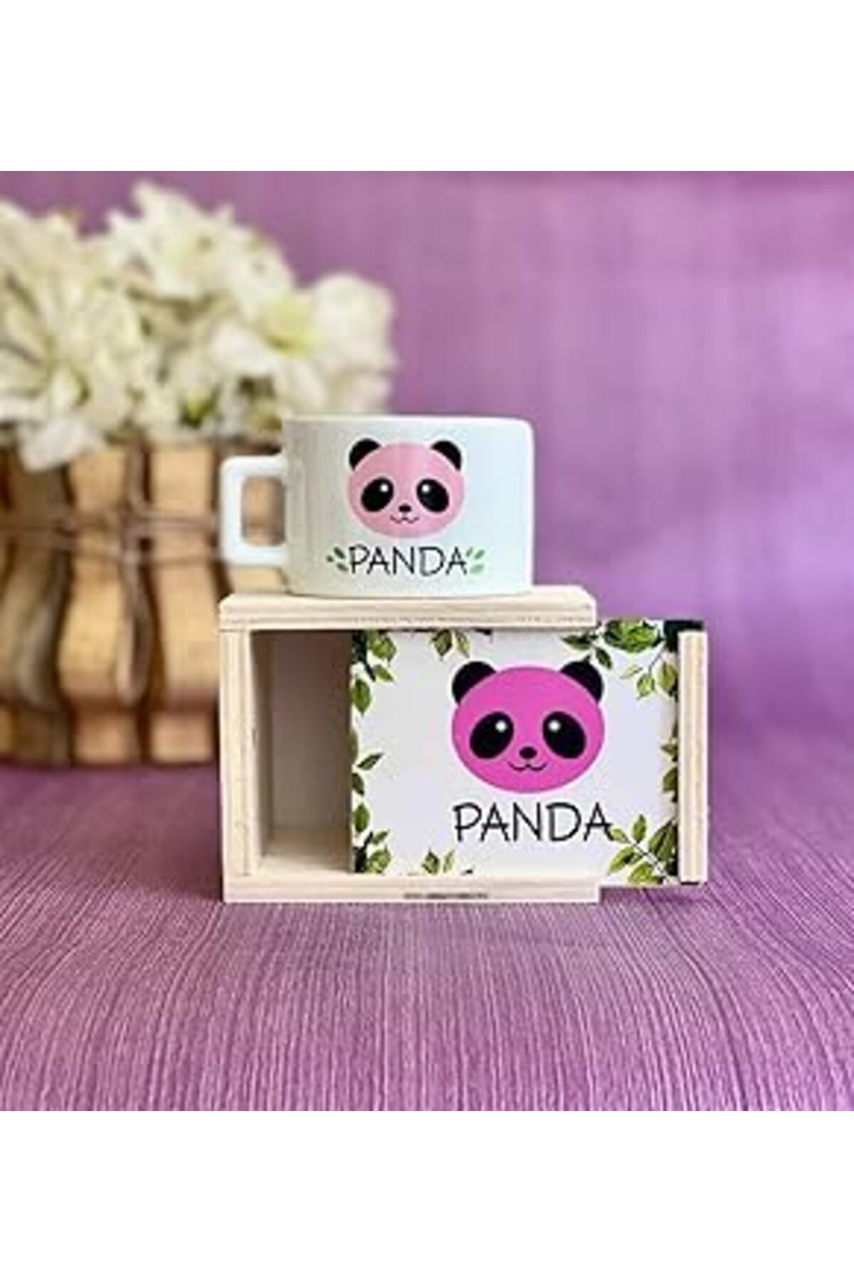 NETWORK ART Giftmoda Pembe Panda Tasarımlı Kutulu Kupa