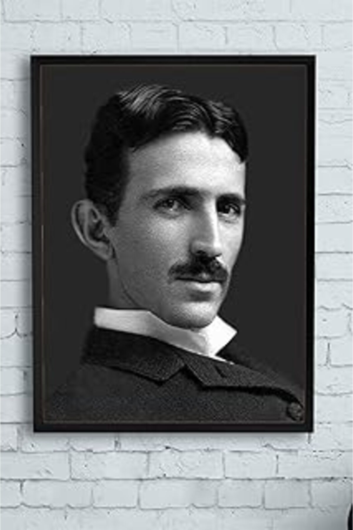 Pazarcan Postermanya (Pster12850) Nikola Tesla Bilimsel Çerçeveli Tablo 5 (40X50Cm)