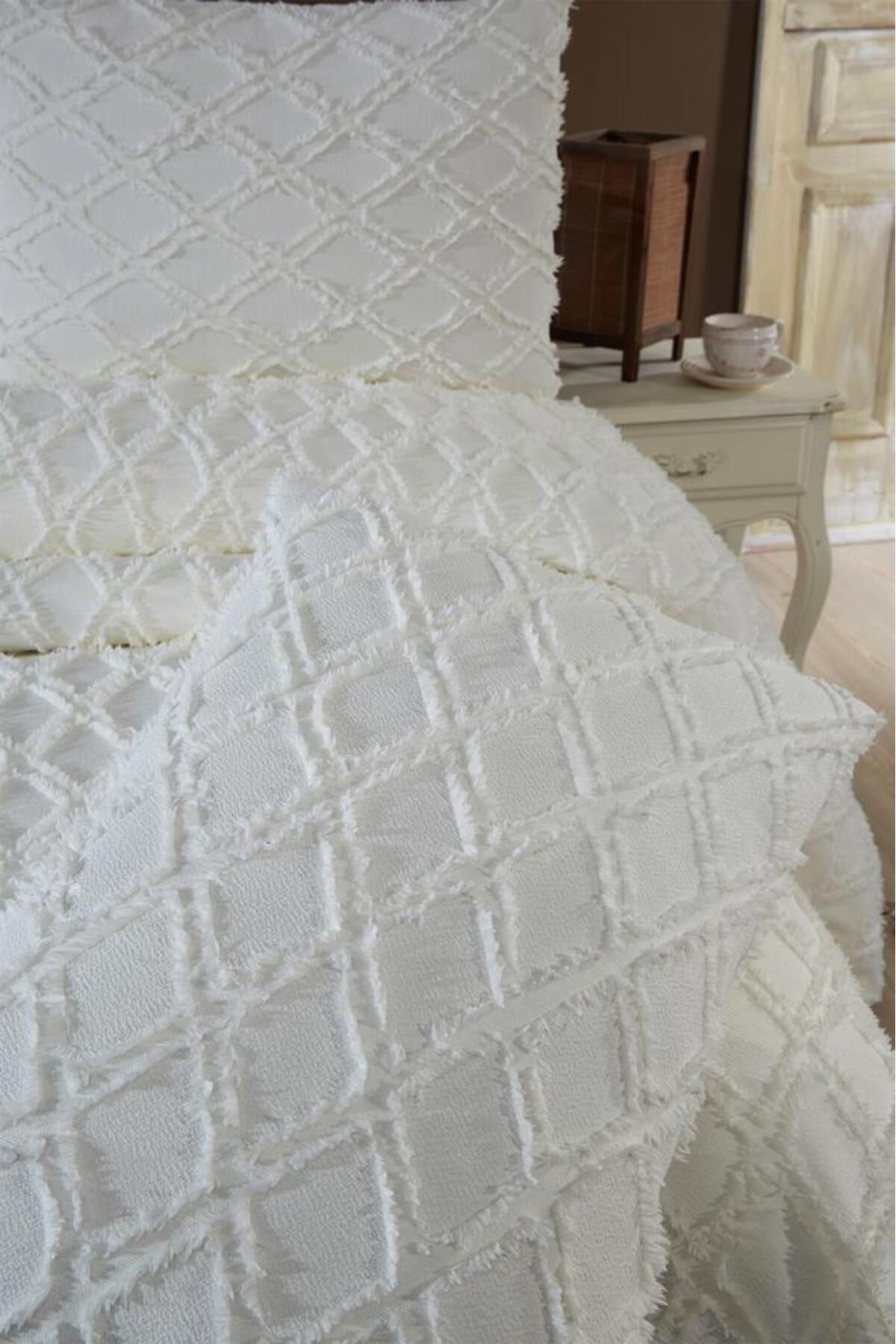 HUZUR ÇEYİZ-Petra 3 Piece Double Pique Set 3