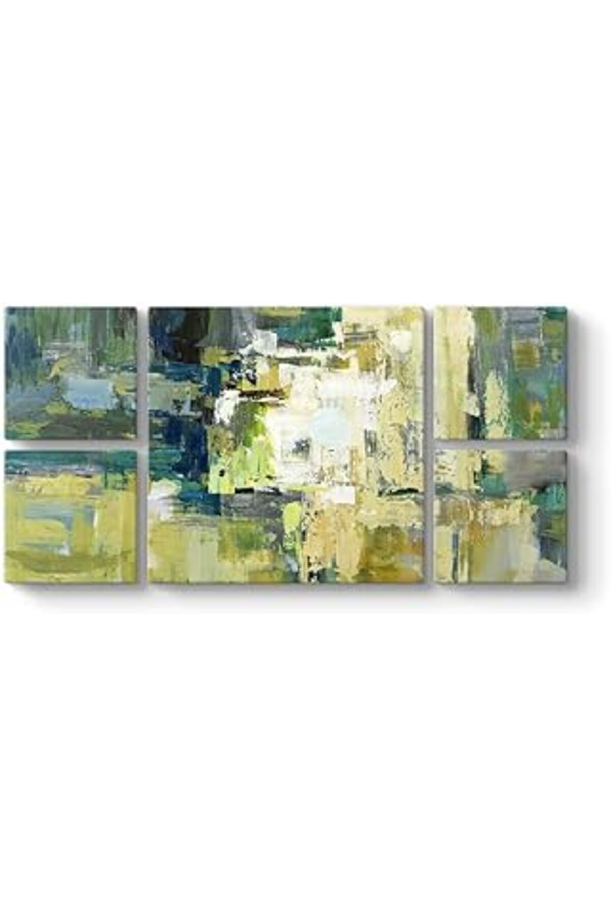 Mu Art Ahşap Tabloshop Mint Soyut Tablo 126 X 63-5 Parçalı