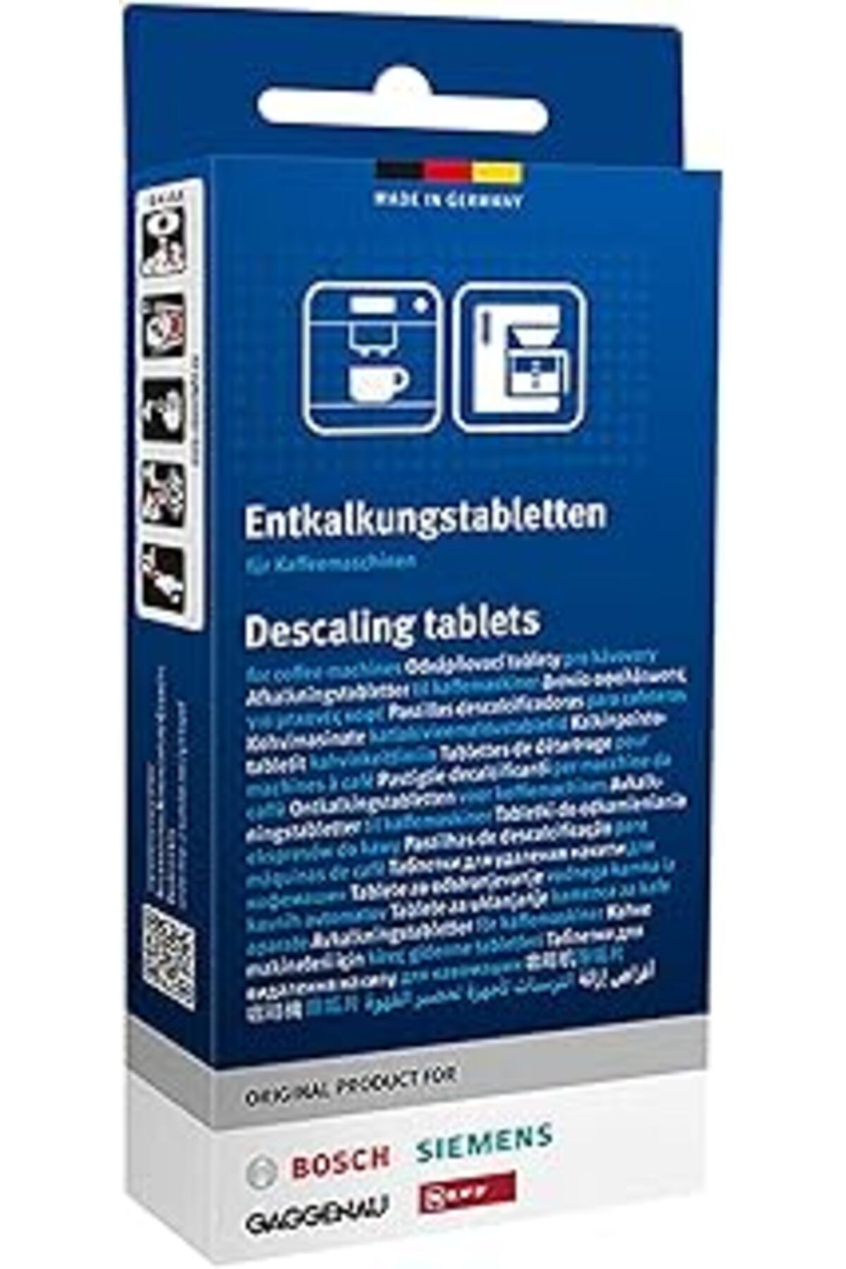 Mu Art Ahşap Bosch Tcz8002 Entkalkungstabletten 3 Adet (Tüm Tam Otomatik Kahve Makineleri Için Vero Series Ve Ei
